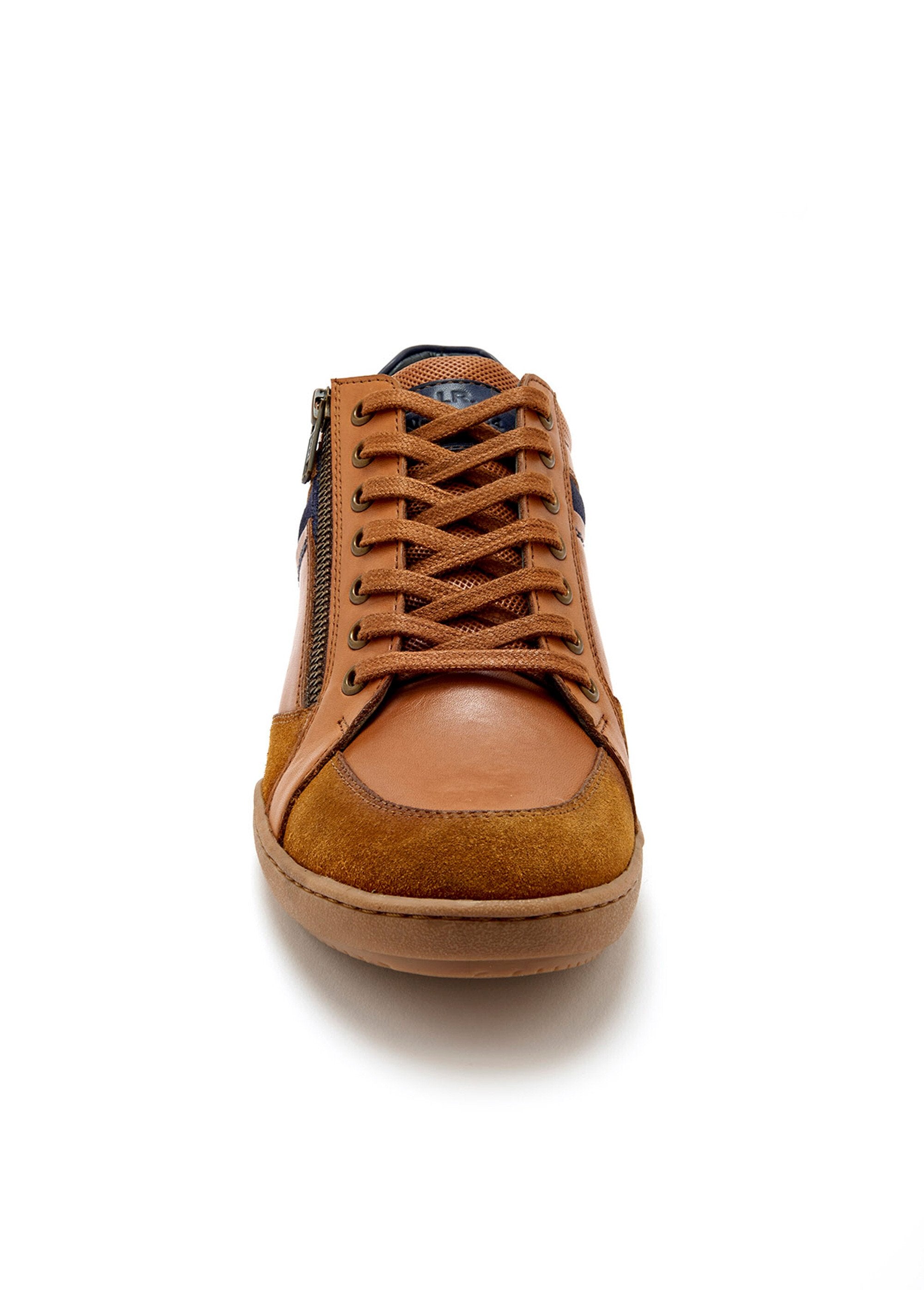 Leren_sportschoenen_met_veters_en_ritssluiting_Marron_DE1_slim