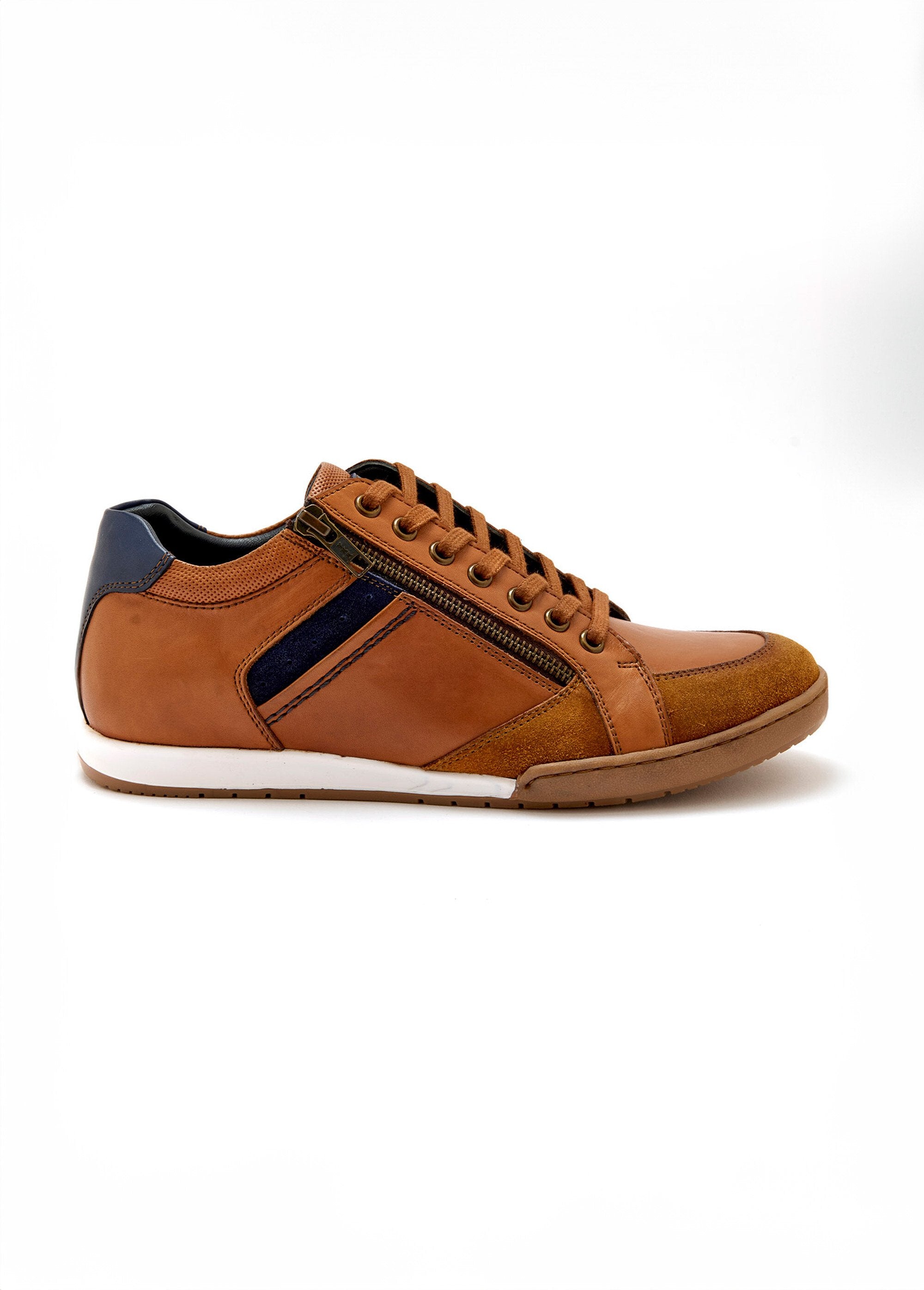 Leren_sportschoenen_met_veters_en_ritssluiting_Marron_DR1_slim
