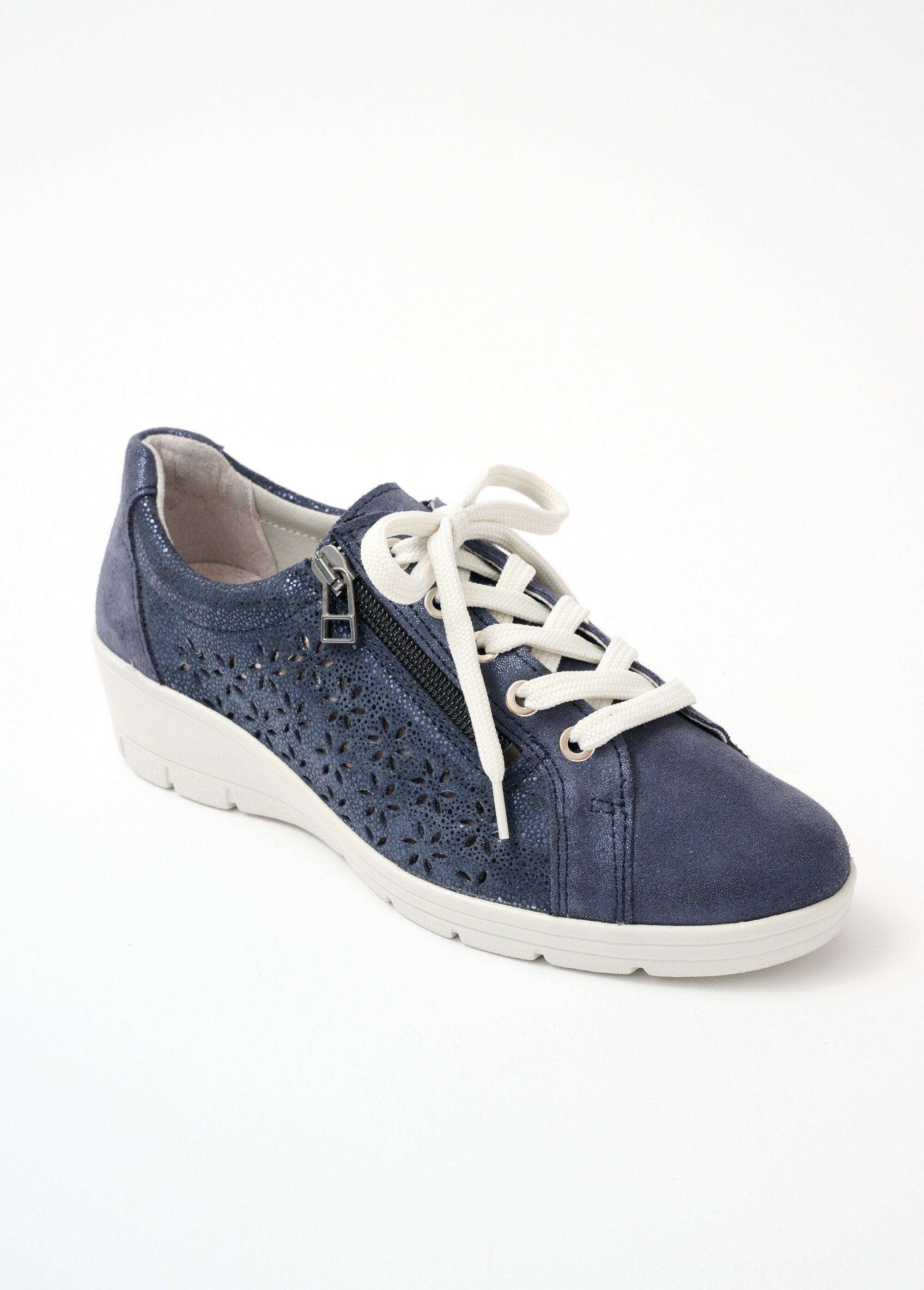 Chaussure de ville compensée largeur confort Marron Afibel