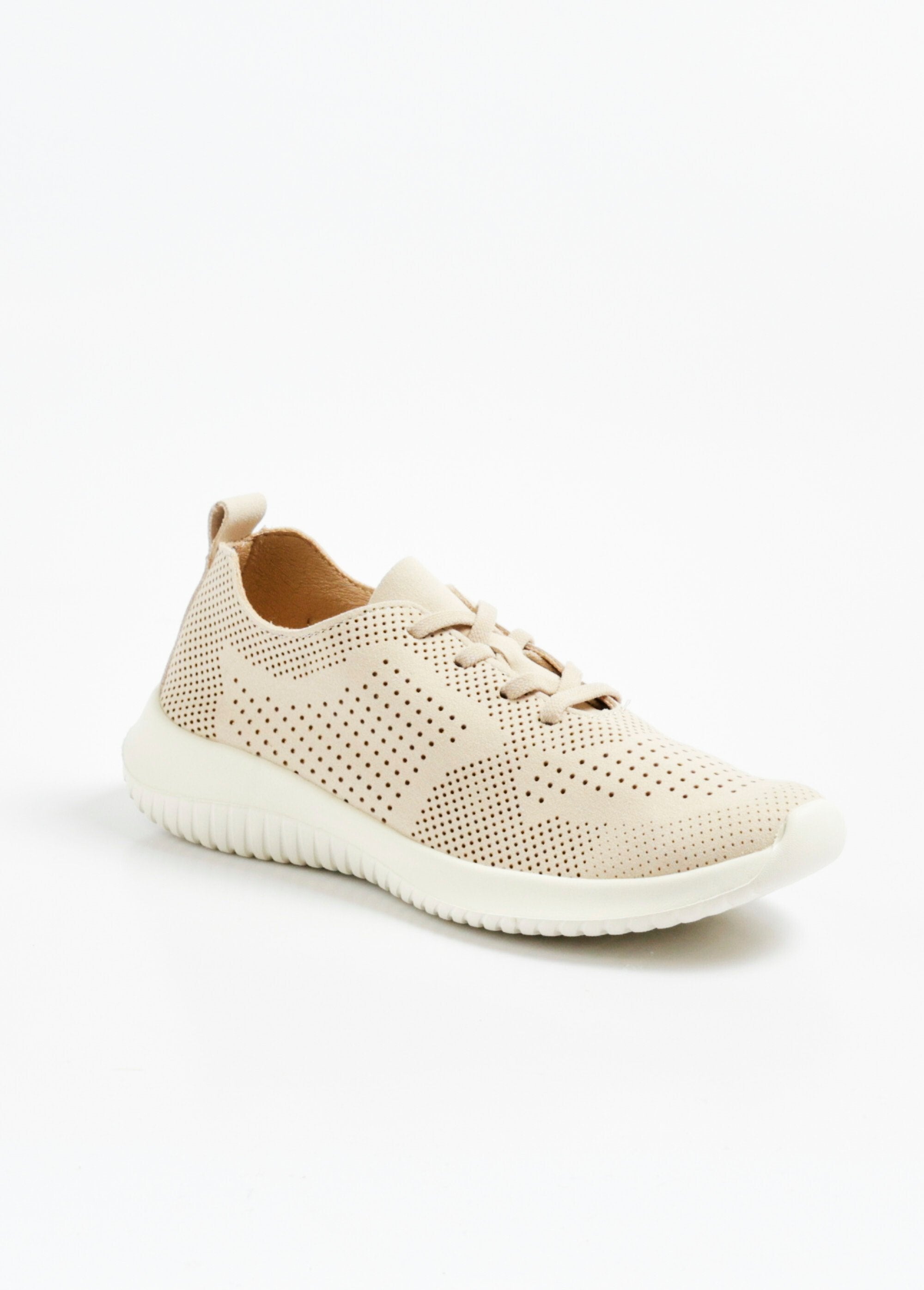 Geperforeerde_suède-look_sportschoenen_met_veters_Beige_FA1_slim