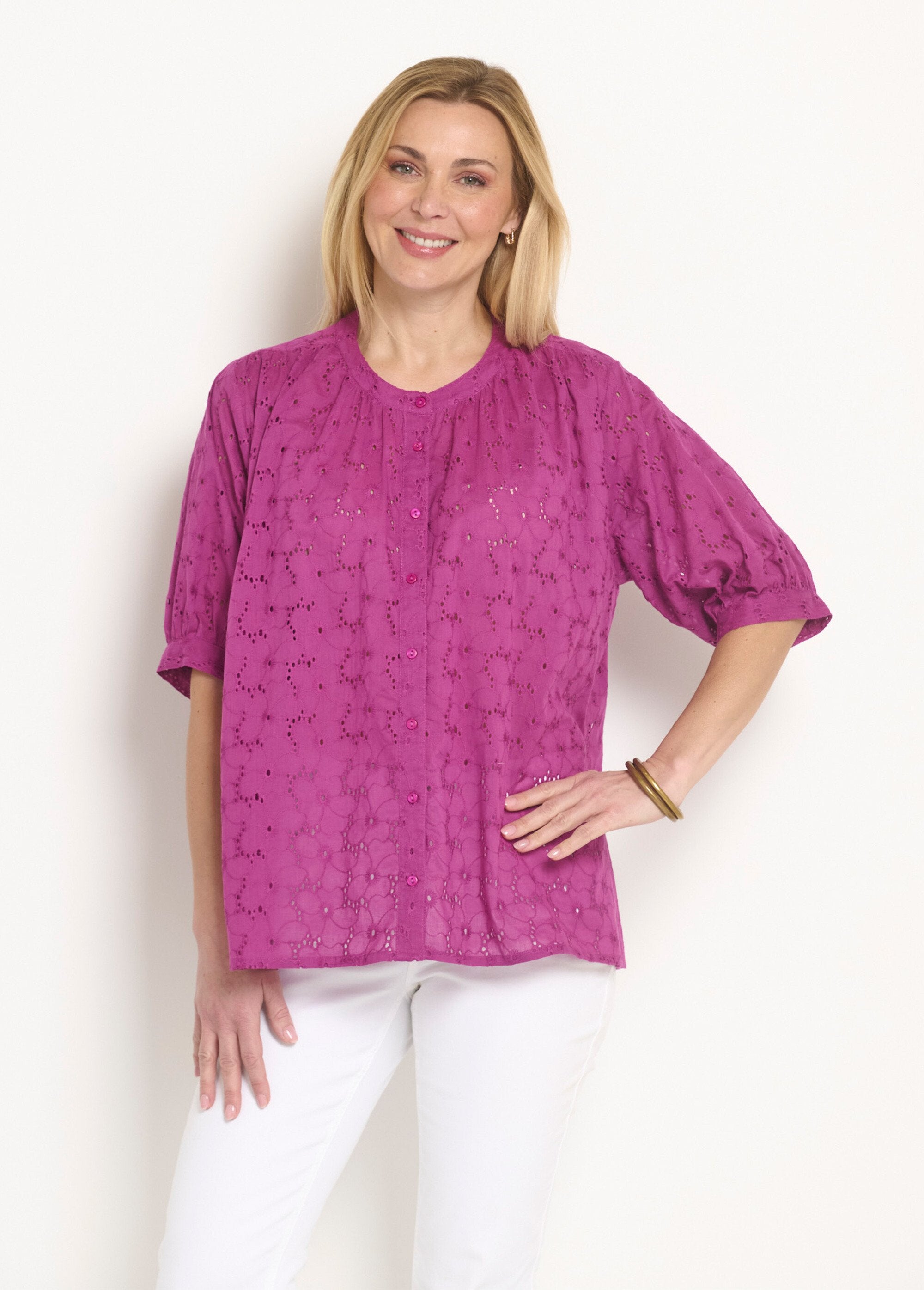 Mila Blouse, Broderie Anglais Volant main image 1