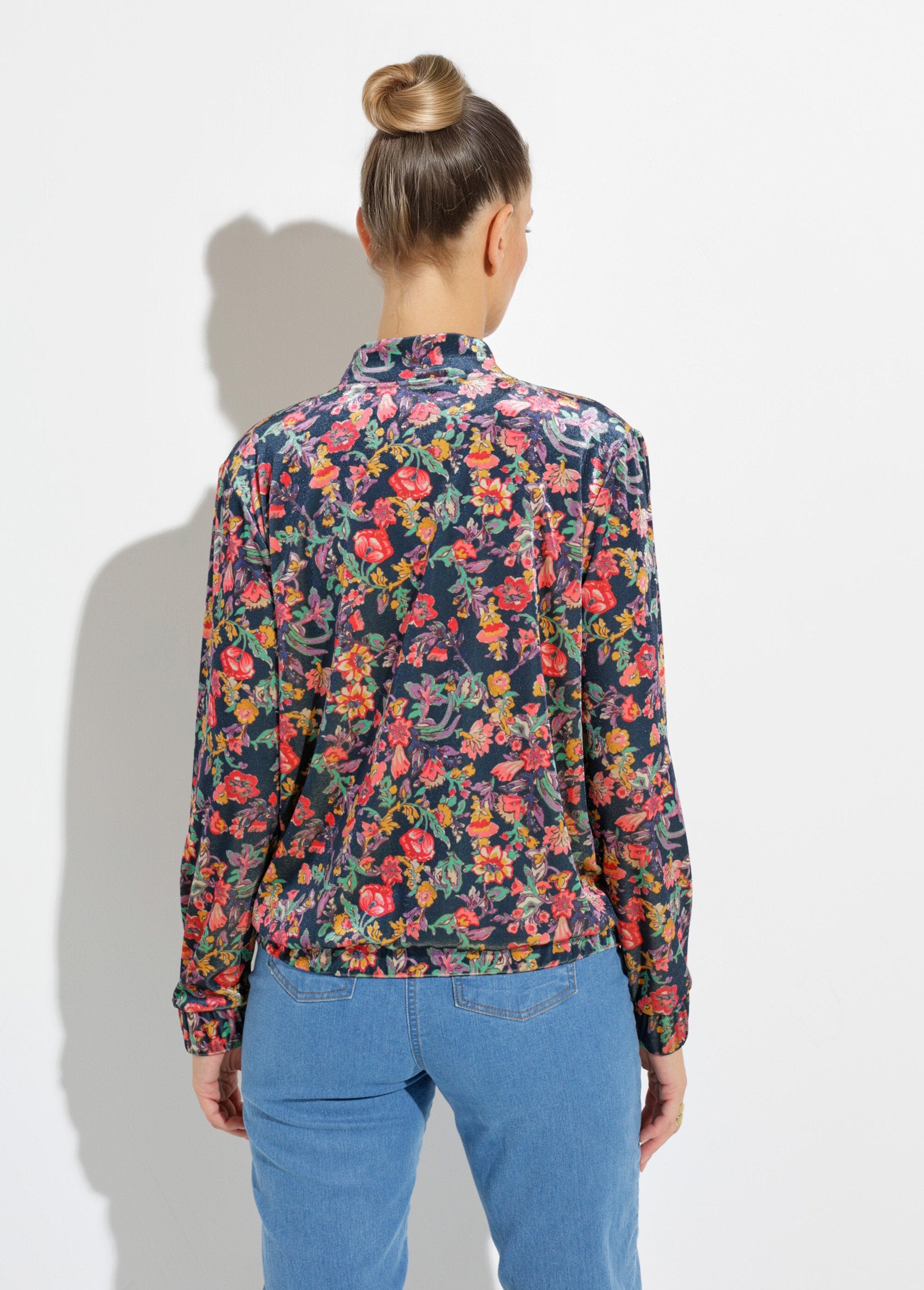Blouson_bombers_zippé_velours_ras_fleuri_Marine_et_rose_DO1_slim