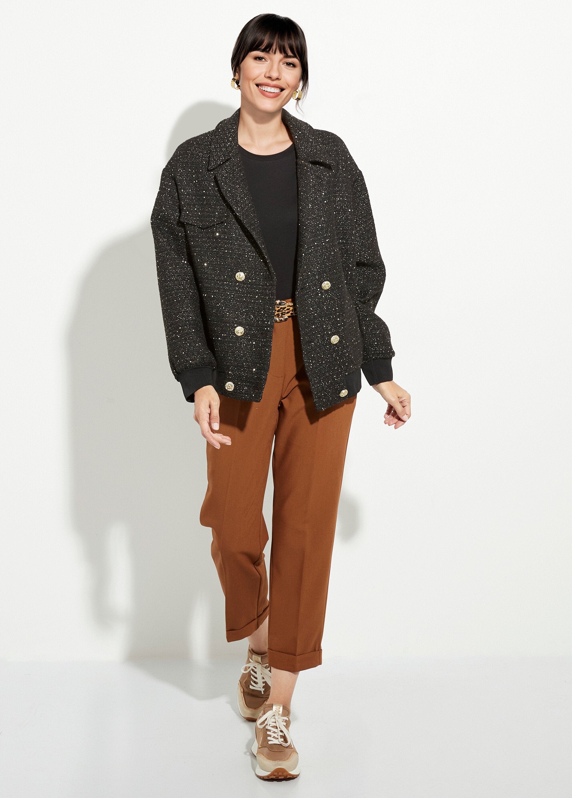 Blouson_teddy_tweed_et_détails_couture_Noir_SF1_slim