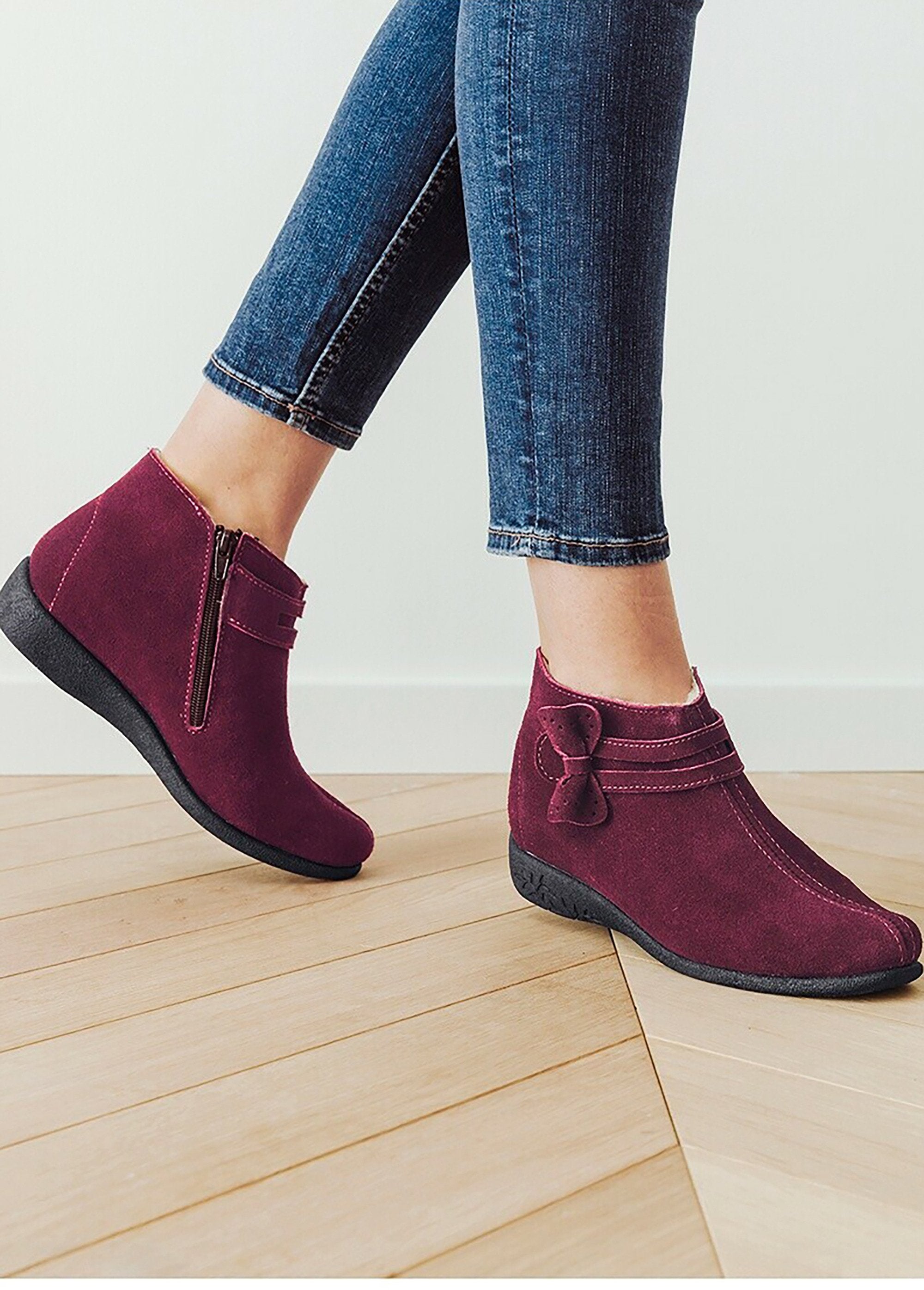 Boots_zippées_fourrées_pure_laine_Bordeaux_SF1_slim