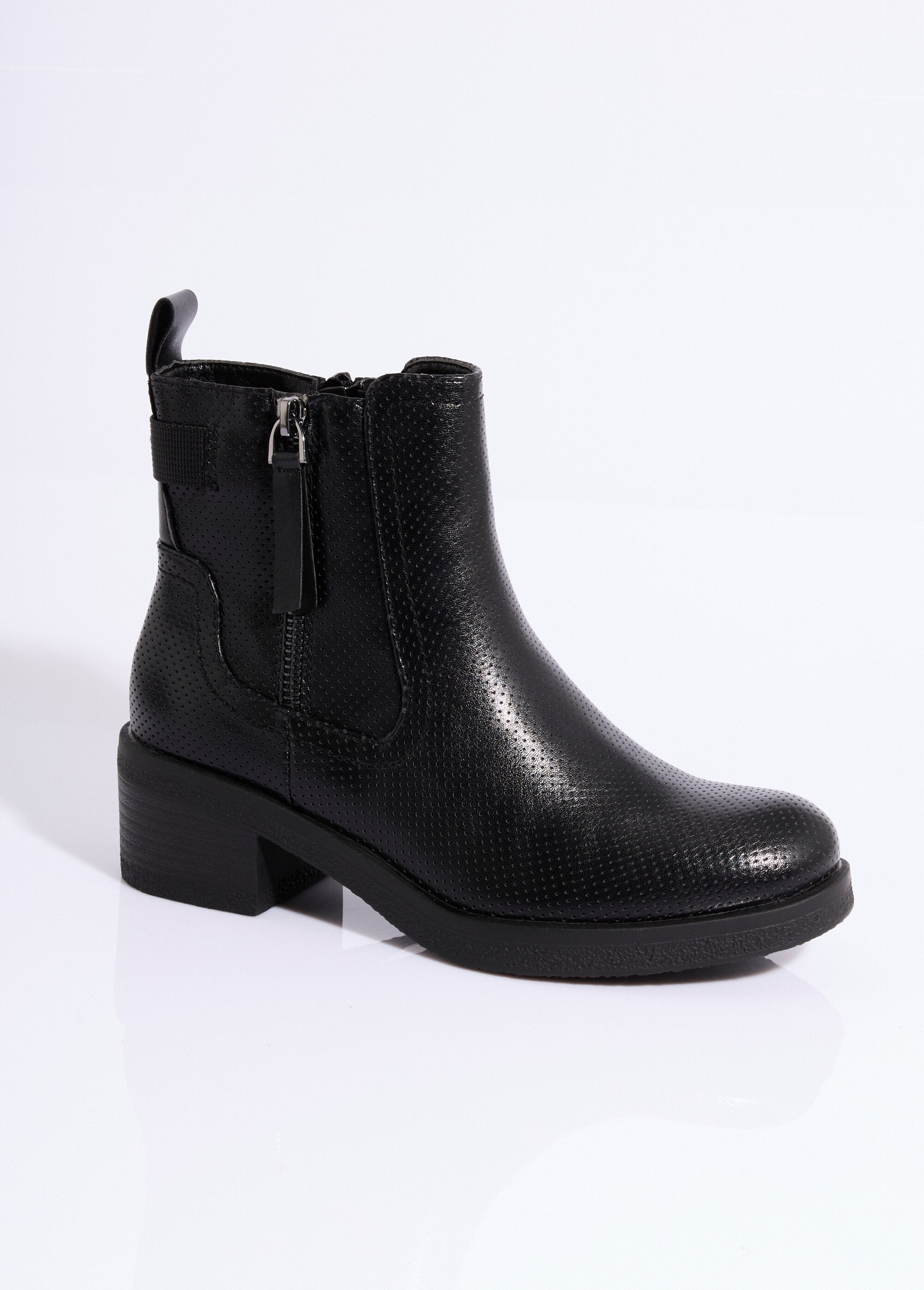 Bottines Perforées Queen Helena - Bottines Talon Décontracté Femme X30-113
