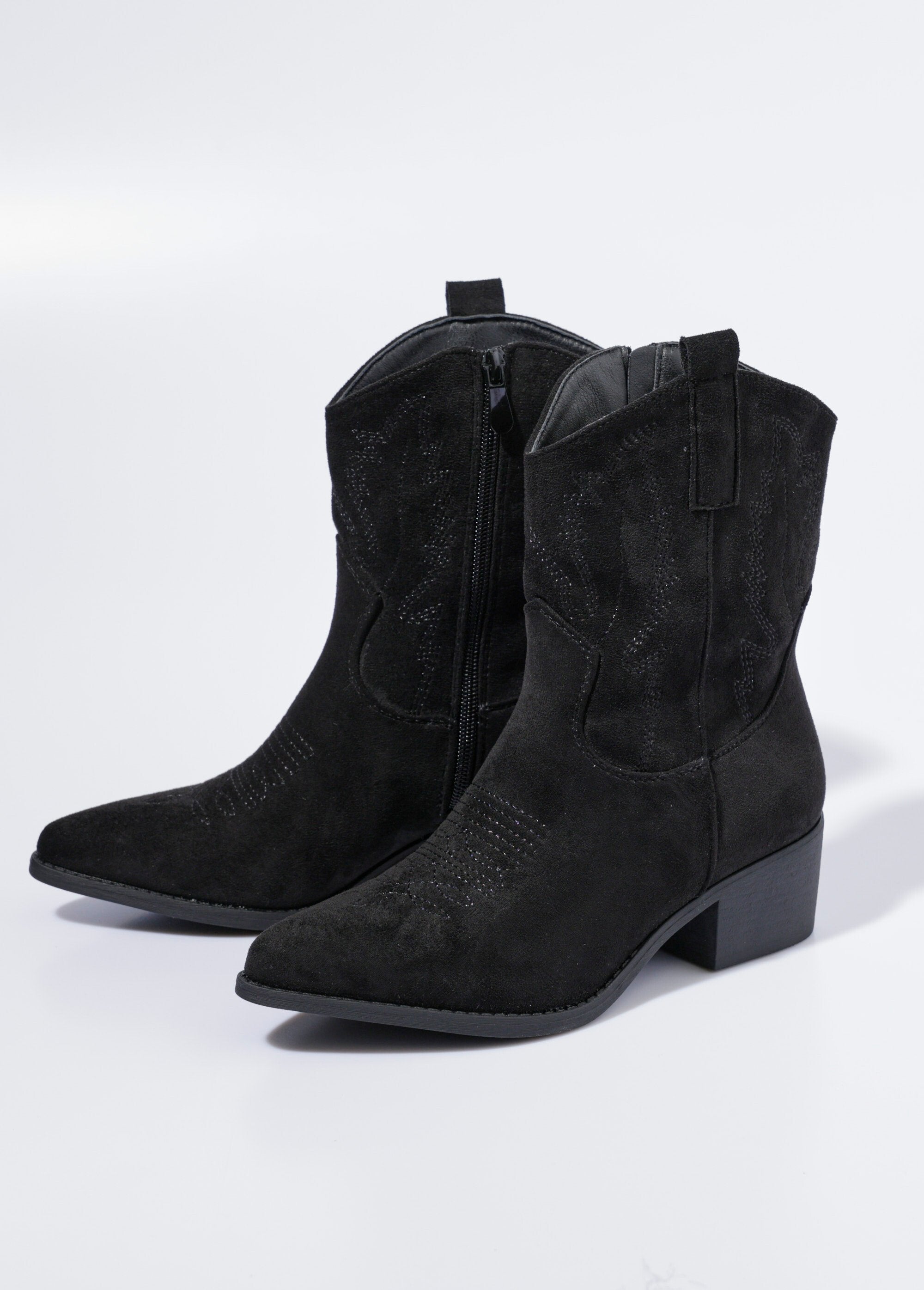 Bottines_suédine_à_talon,_façon_western_Noir_DE1_slim