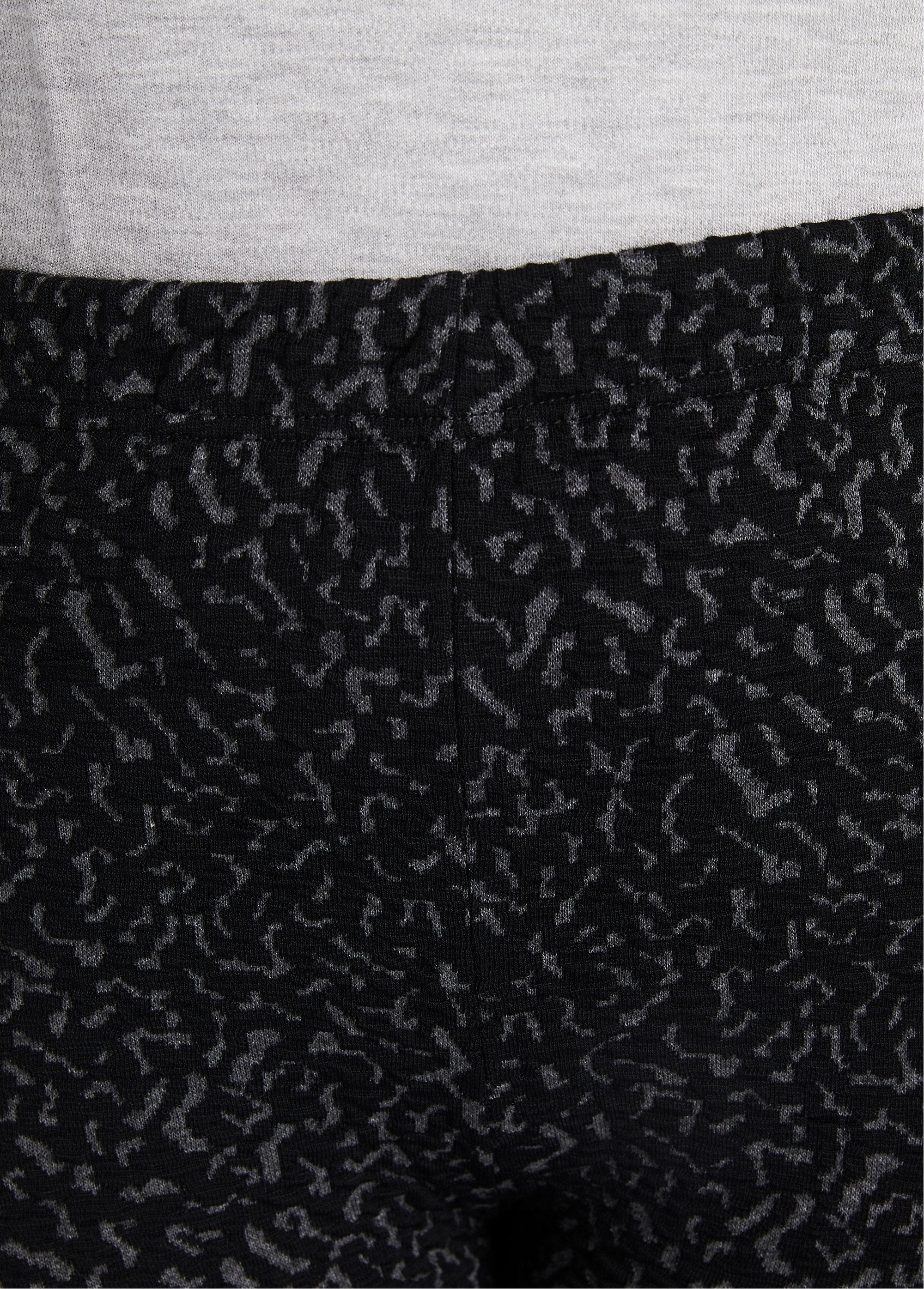 Legging_taille_élastiquée_extensible_uni_ou_bicolore_Gris_et_noir_DE2_curvy