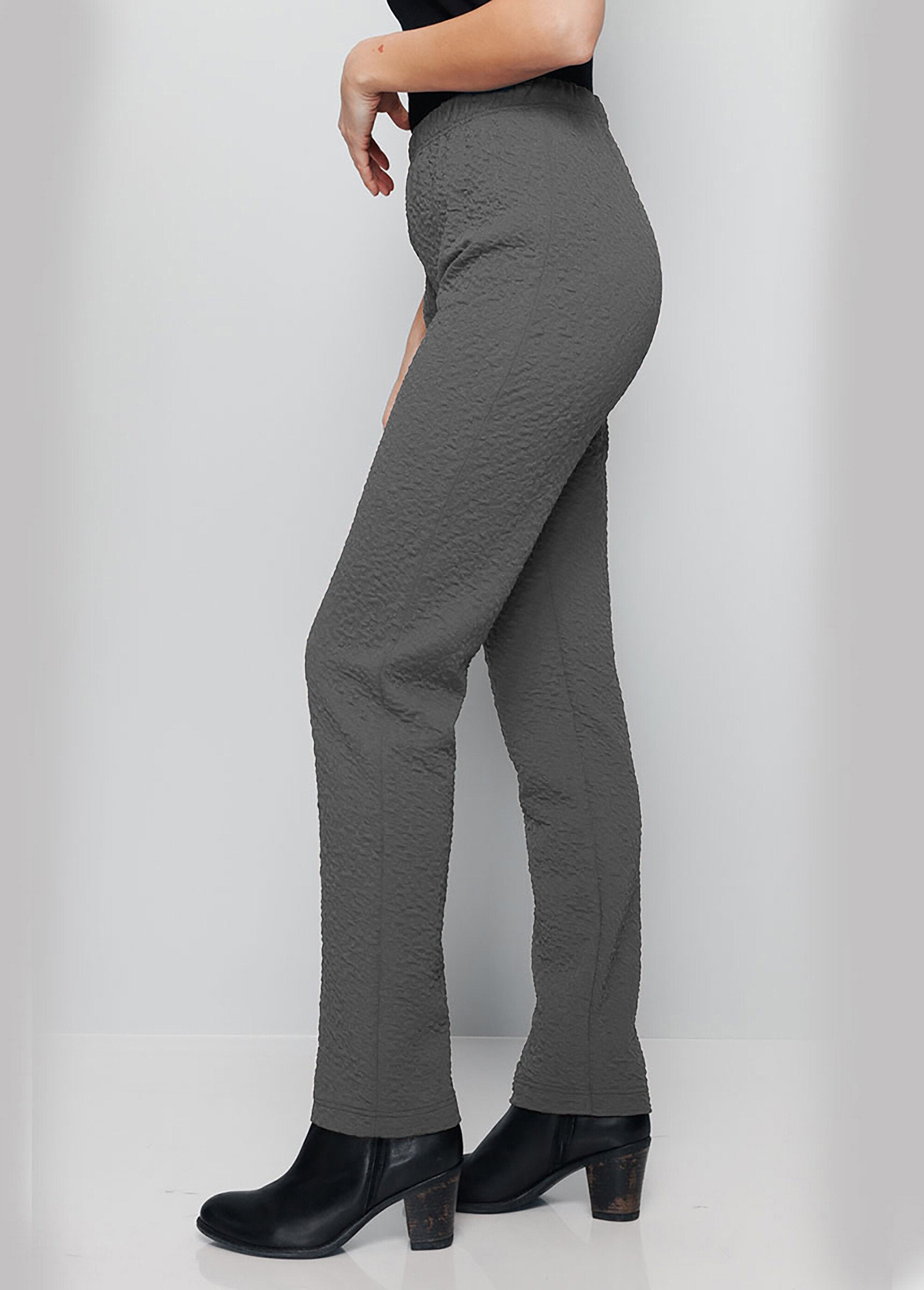 Legging_taille_élastiquée_extensible_uni_ou_bicolore_Uni_gris_DR1_slim