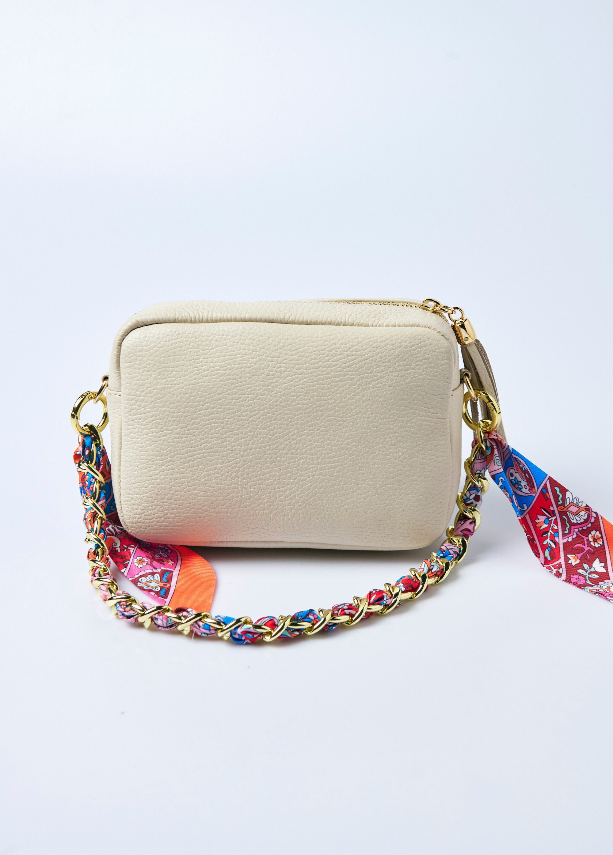 Multifunctionele_tassenketting,_gebloemde_sjaal_Dore_et_orange_DE1_slim