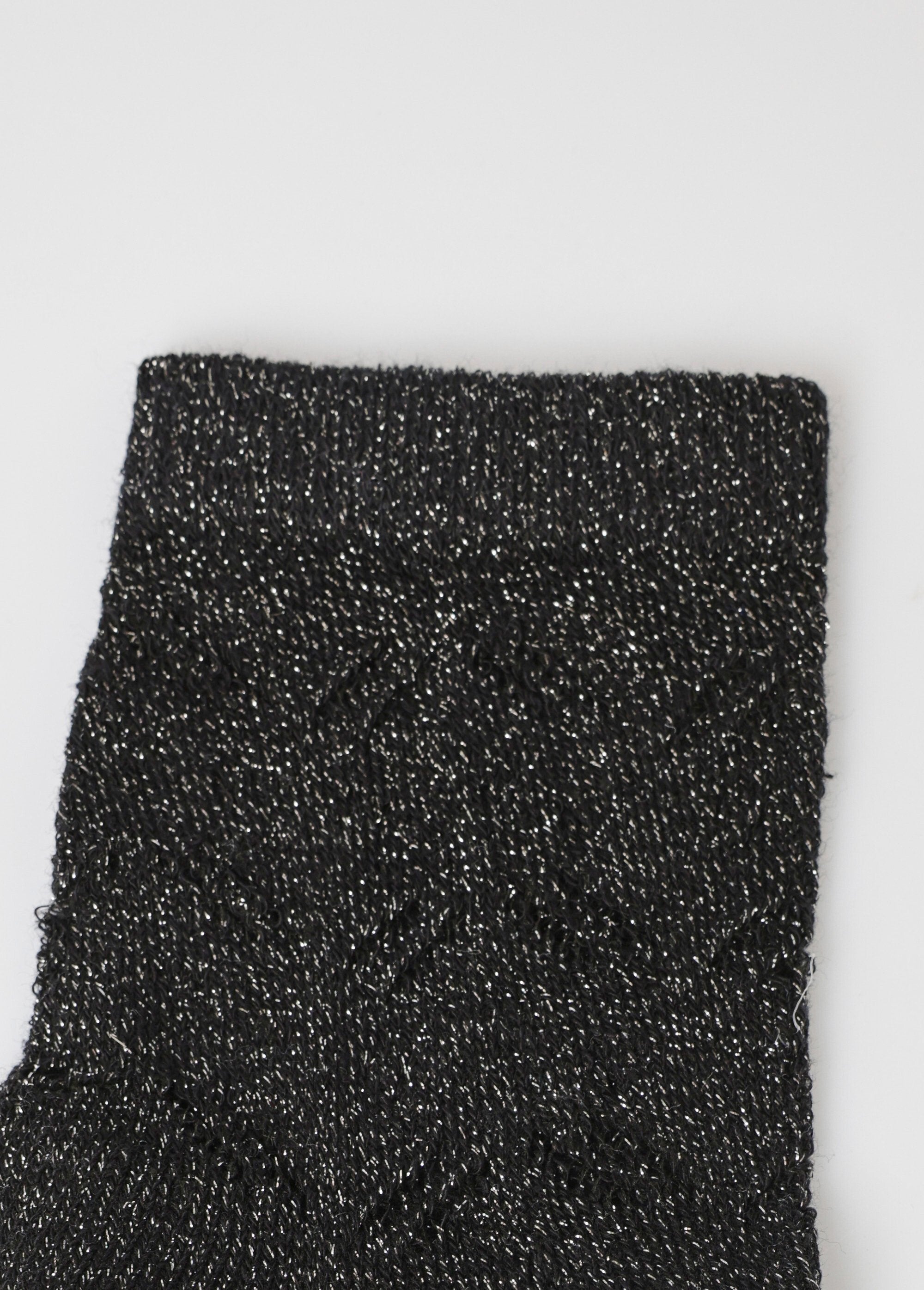 Chaussettes_ajourées_chevrons,_métallisées_Noir_DE3_slim
