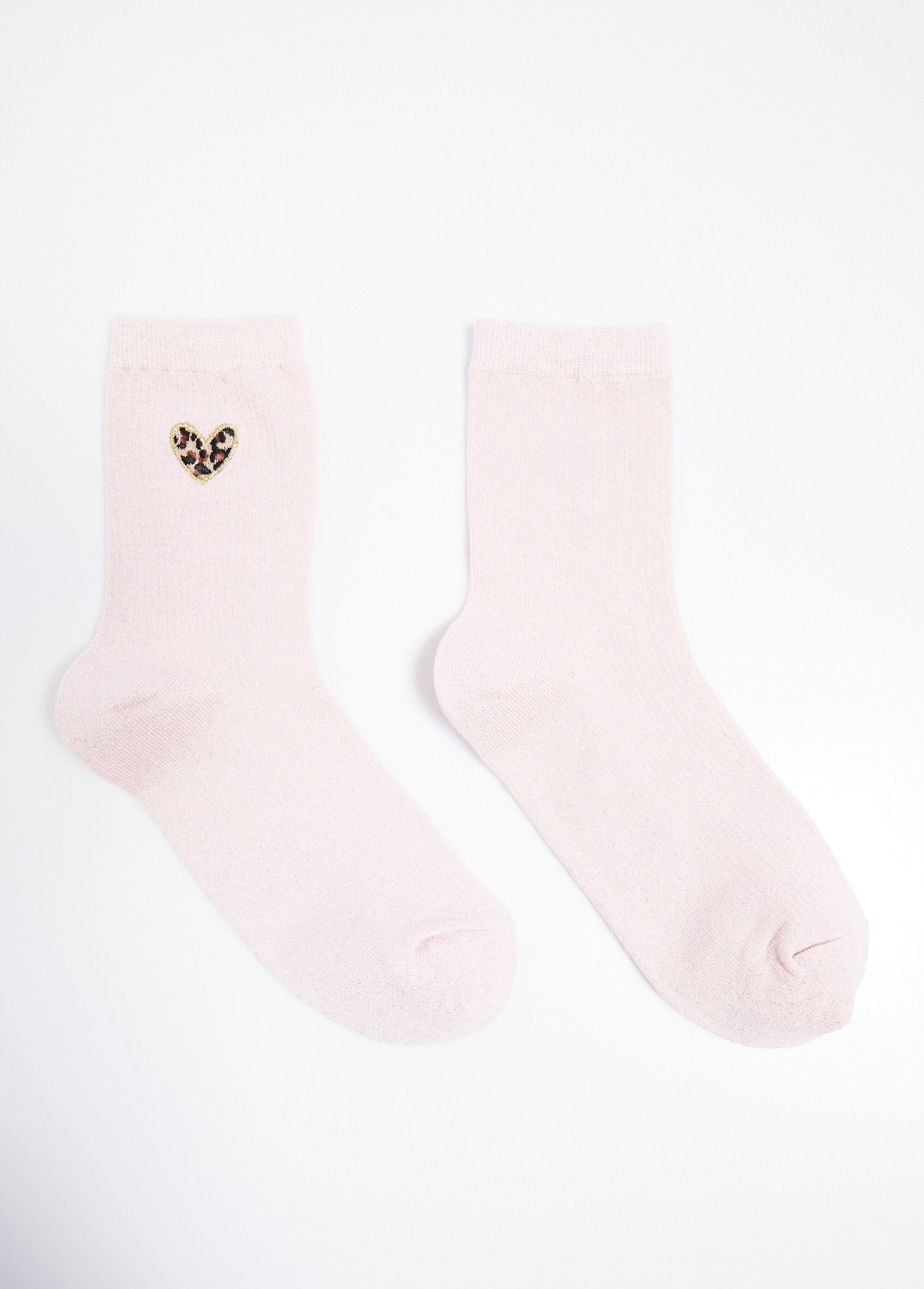 Fijn_geribde_panter_hart_sokken_Rose_FA1_slim