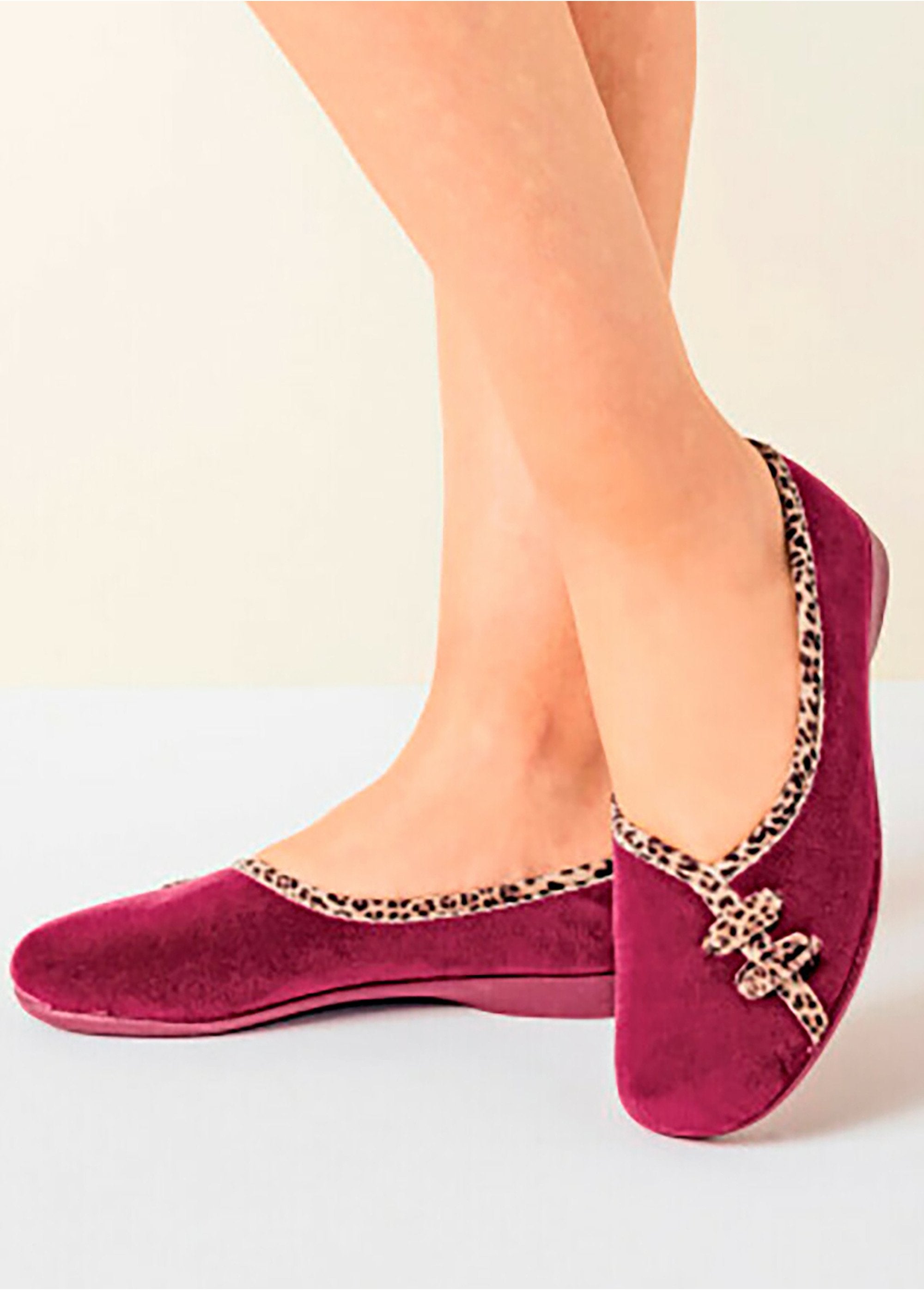 Chaussons_ballerine_largeur_confort_microfibre_Bordeaux_SF1_slim