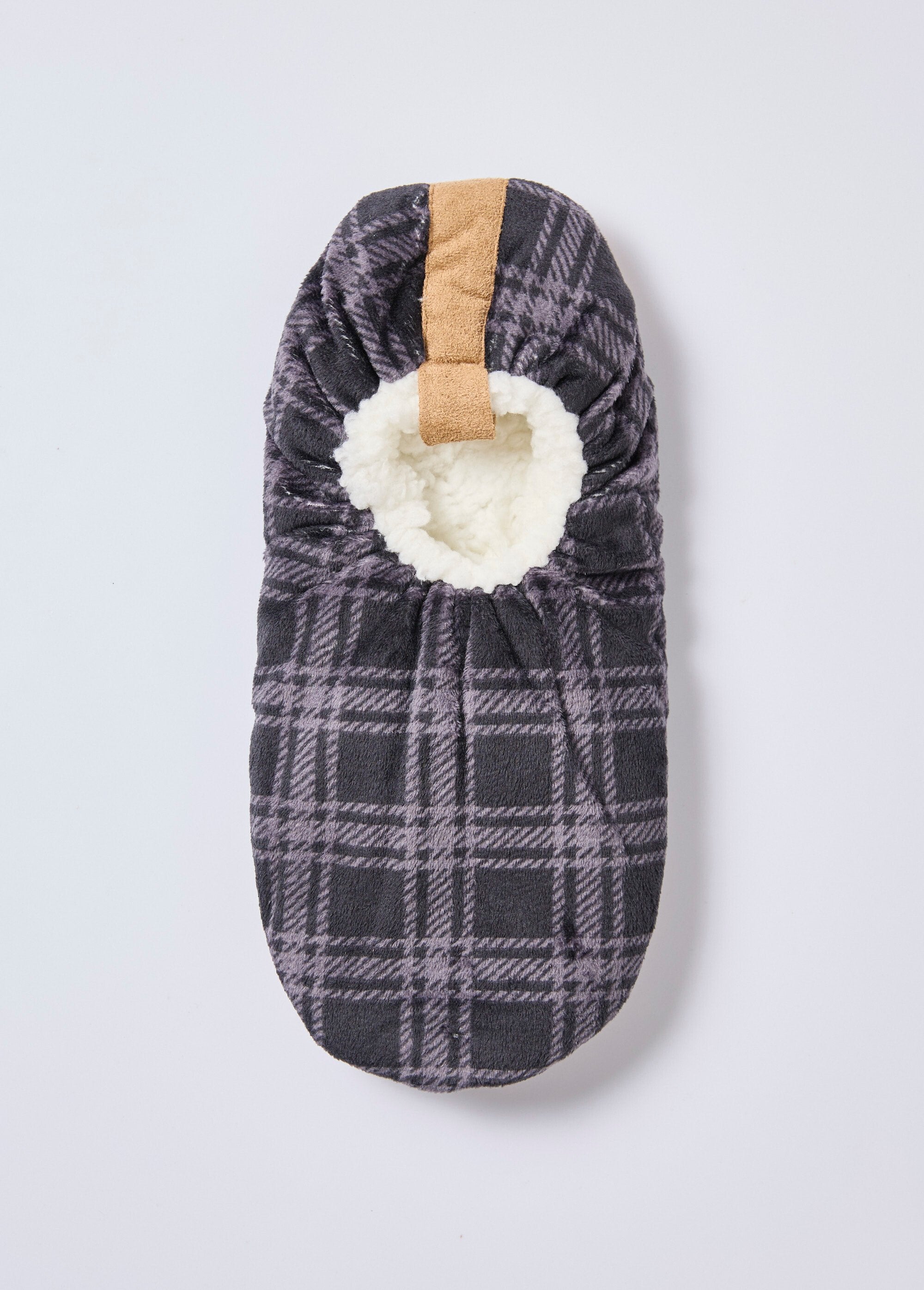 Warme_pantoffels_met_sherpa_voering_Carreaux_noir_OV1_slim