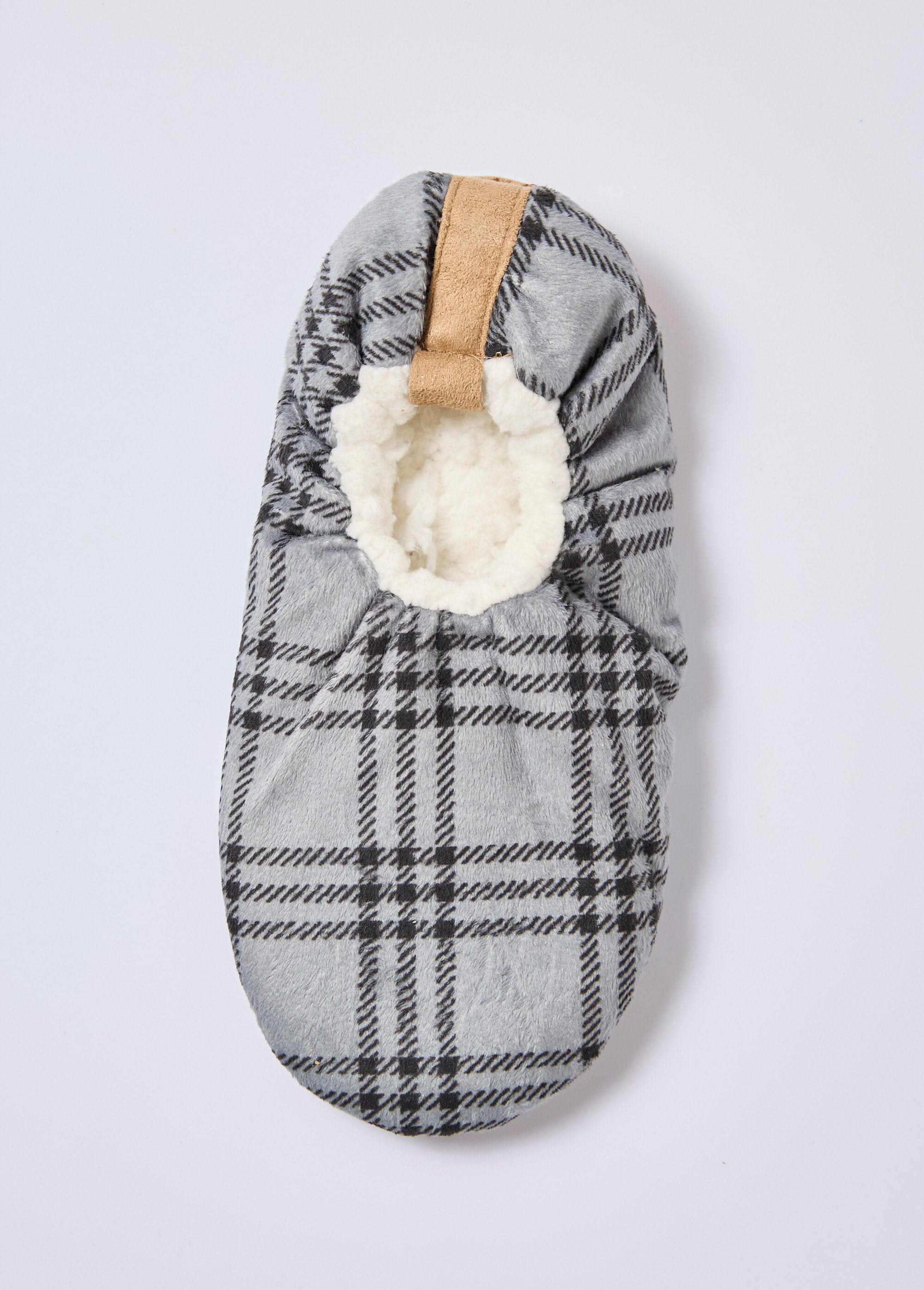 Chaussons_chauds_fourrés_sherpa_Carreaux_gris_OV1_slim