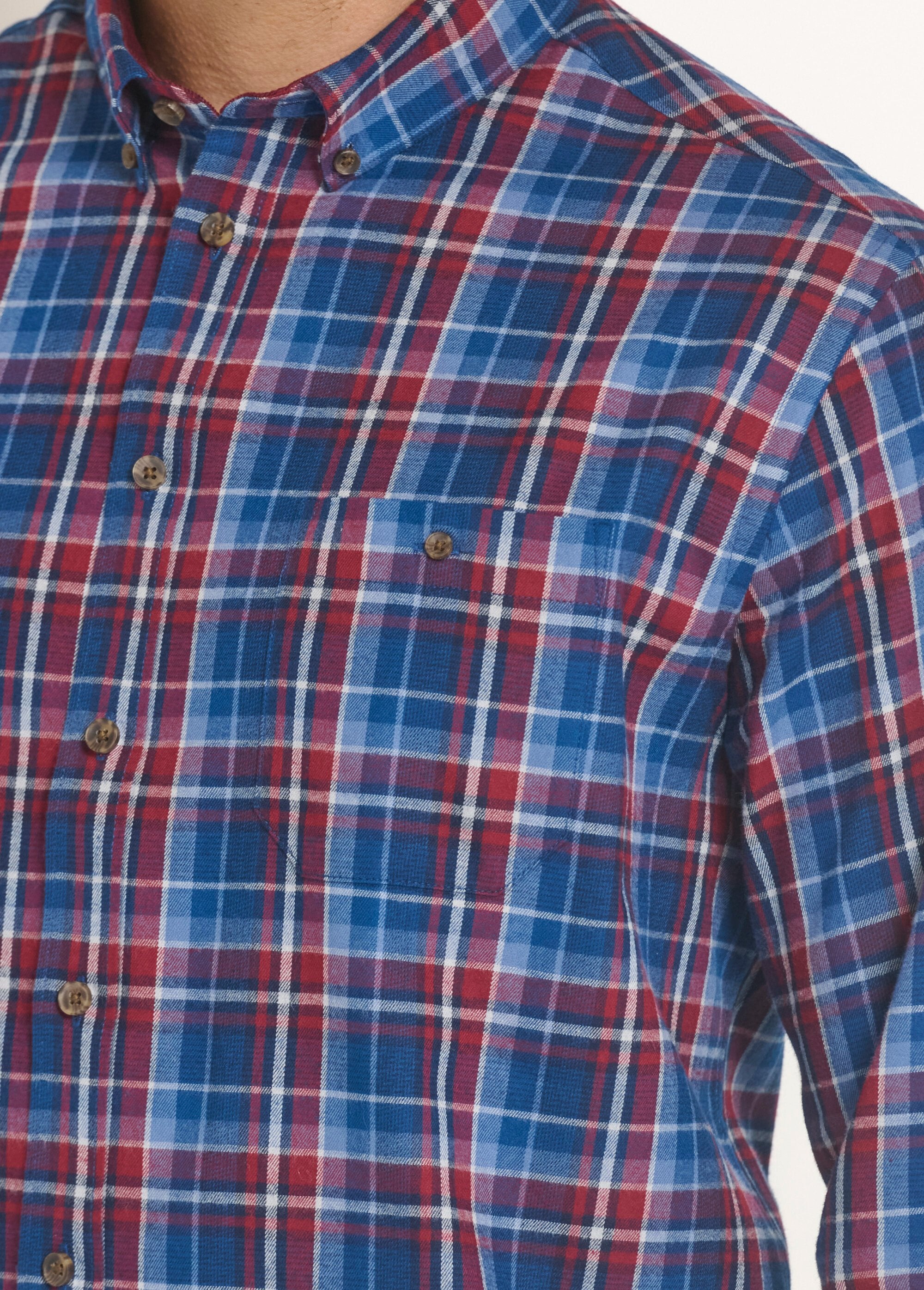 Chemise_flanelle_détails_velours,_vif_Carreaux_bleu_DE1_slim