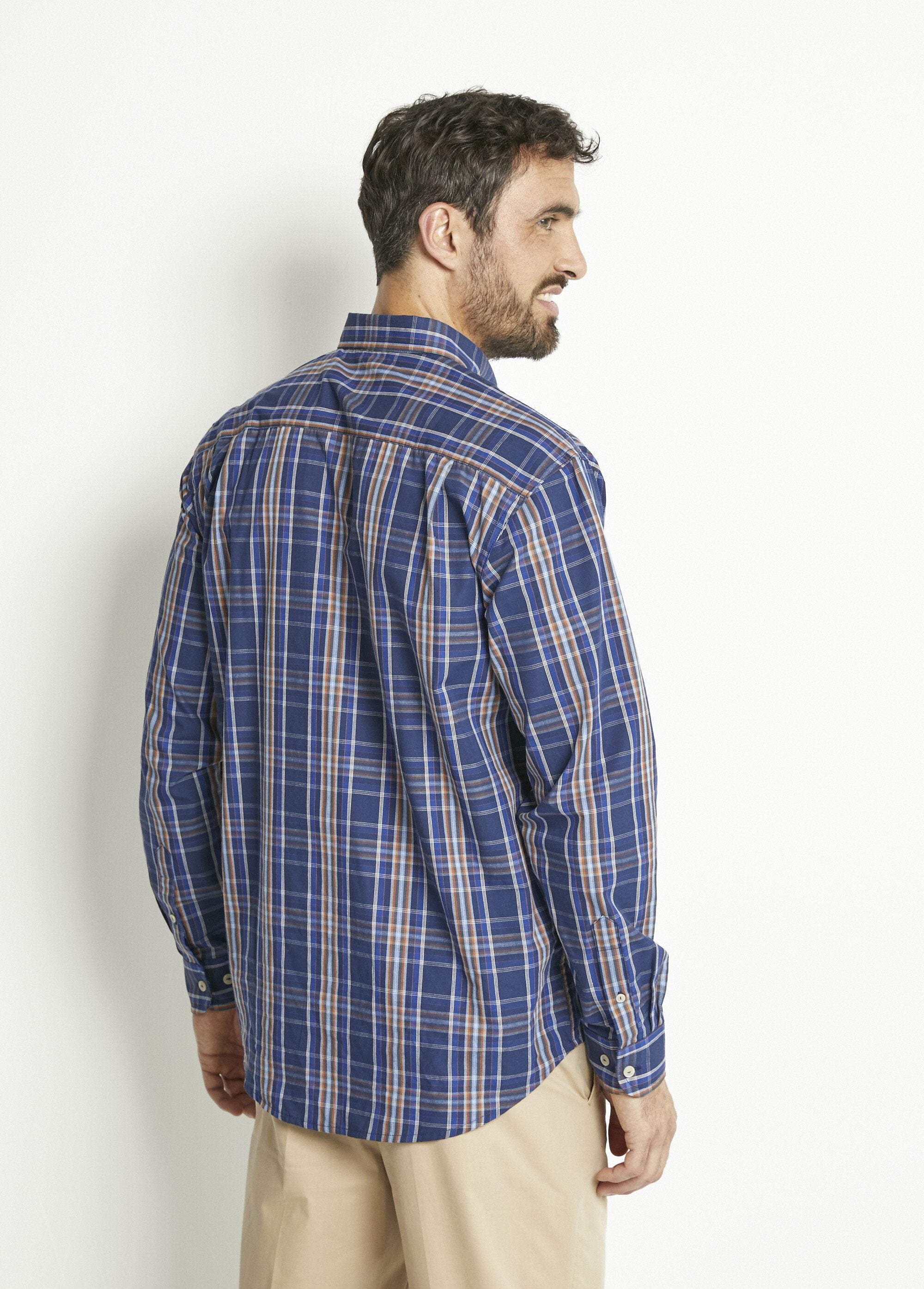 Chemise_manches_longues_uni_ou_carreaux_coton_Carreaux_bleu_DO1_slim