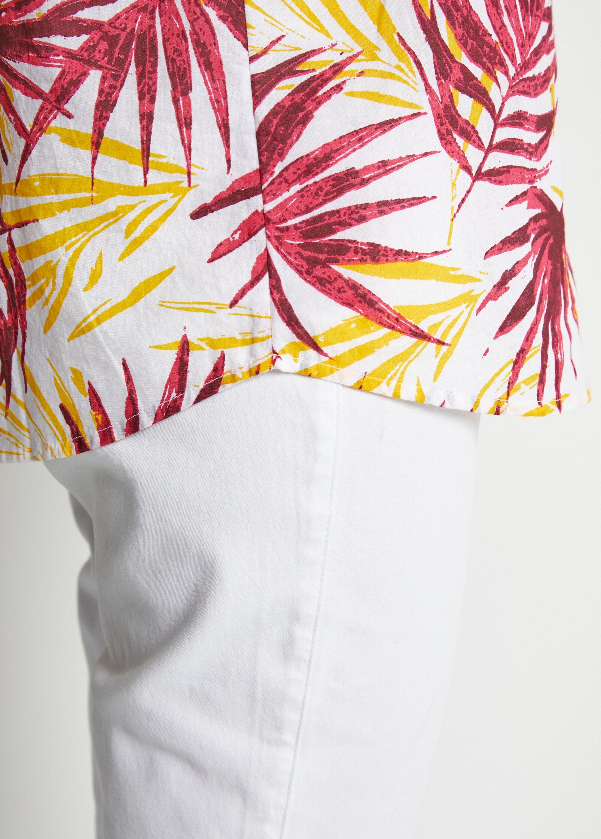 Chemisier_boutonné_long_coton_imprimé_Imprime_rouge_DE5_slim