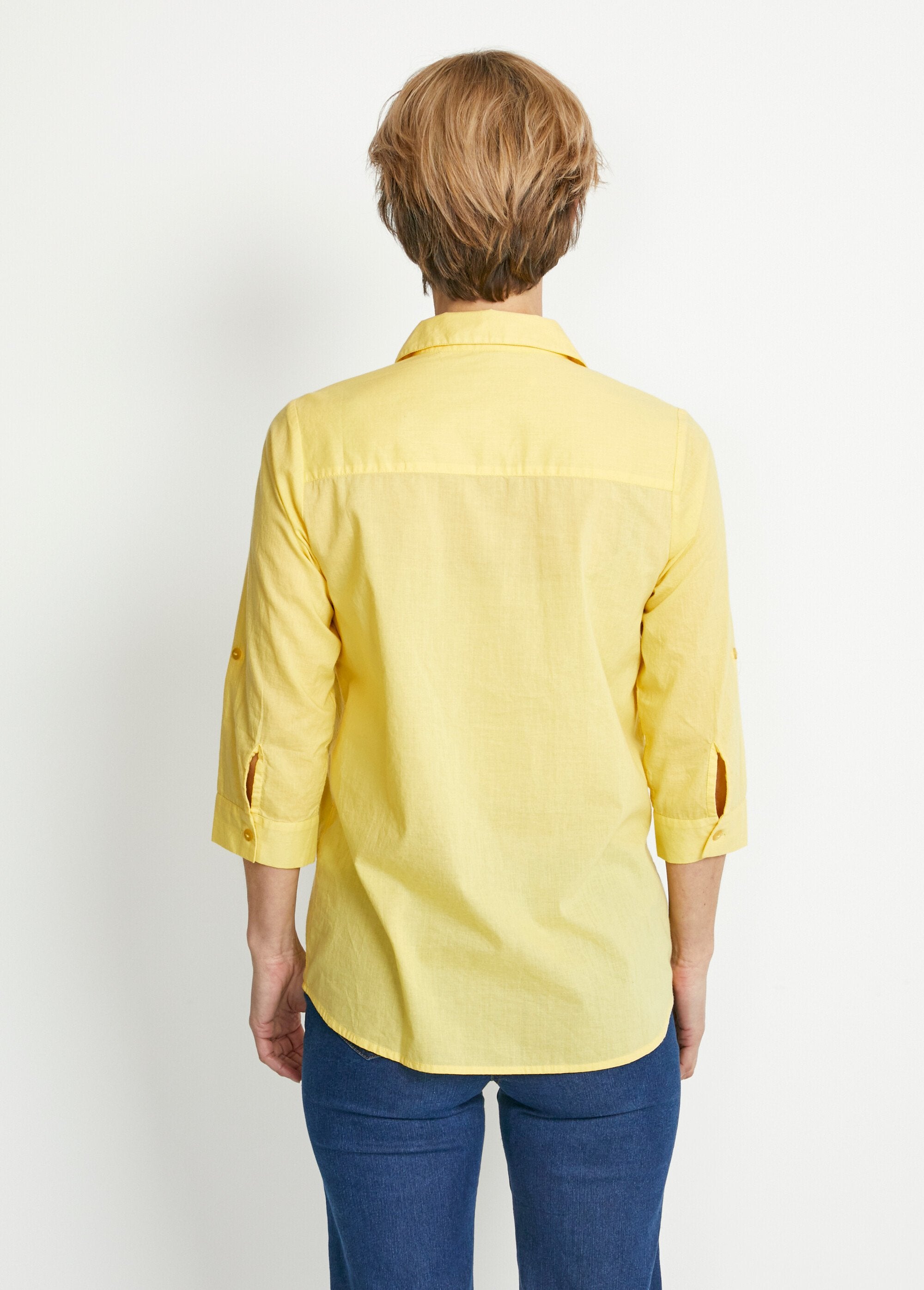 Chemisier_boutonné_long_coton_imprimé_Jaune_DO1_slim