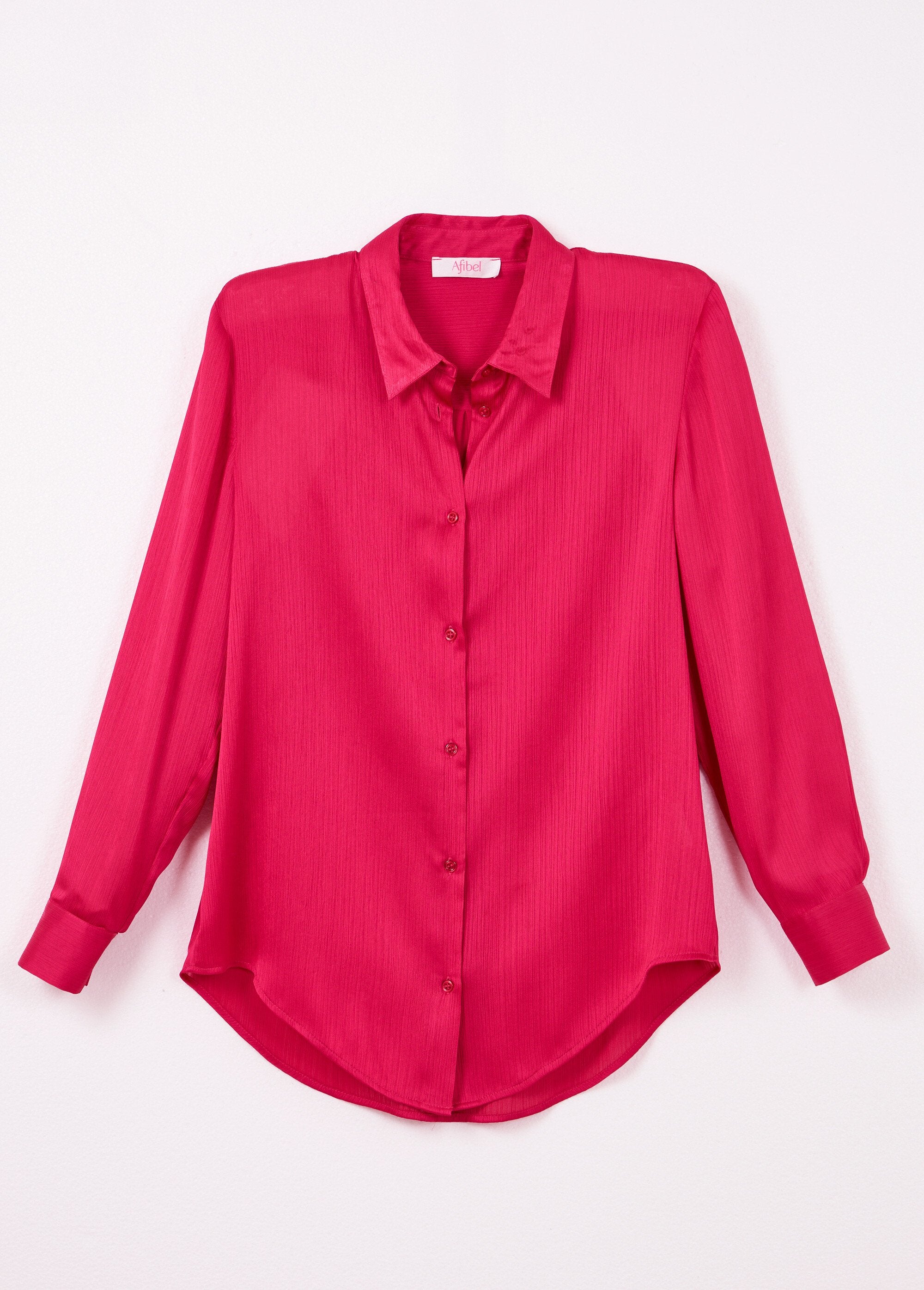 Chemisier_boutonné_satin_manches_longues_Fuchsia_AP1_slim