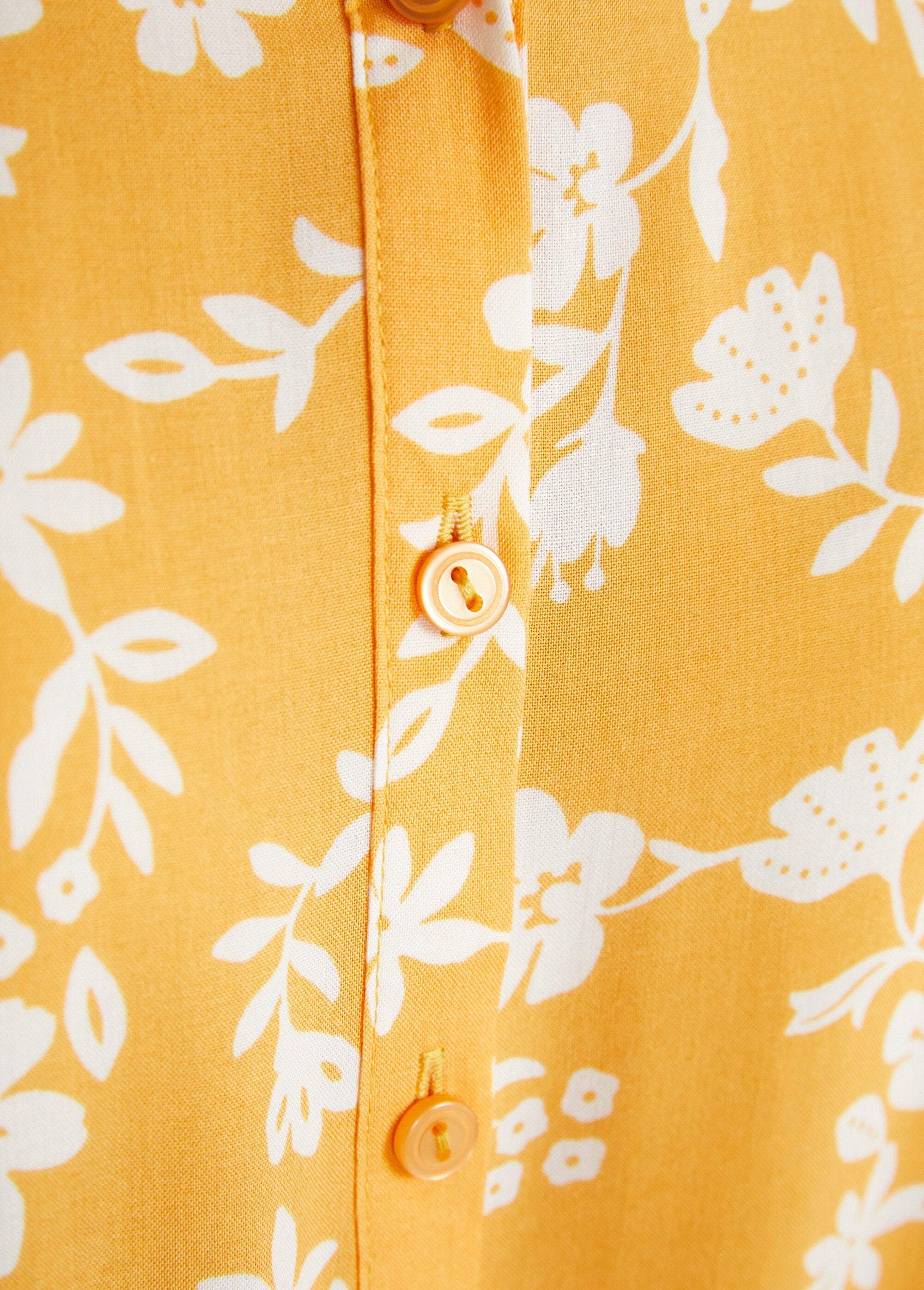 Chemisier_imprimé_manches_3/4_dos_plus_long_Jaune_et_blanc_DE3_slim