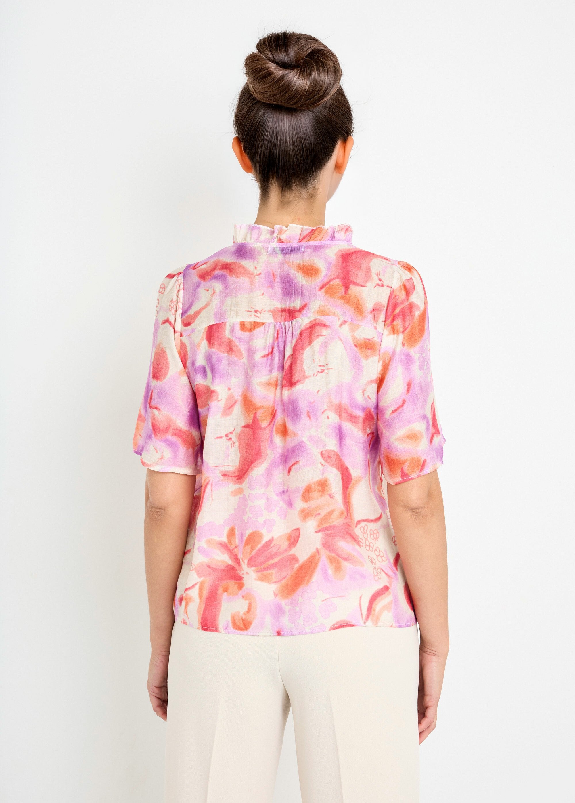 Kunstig_bedrukte_linnen_voile_blouse_Orange_et_parme_DO1_slim