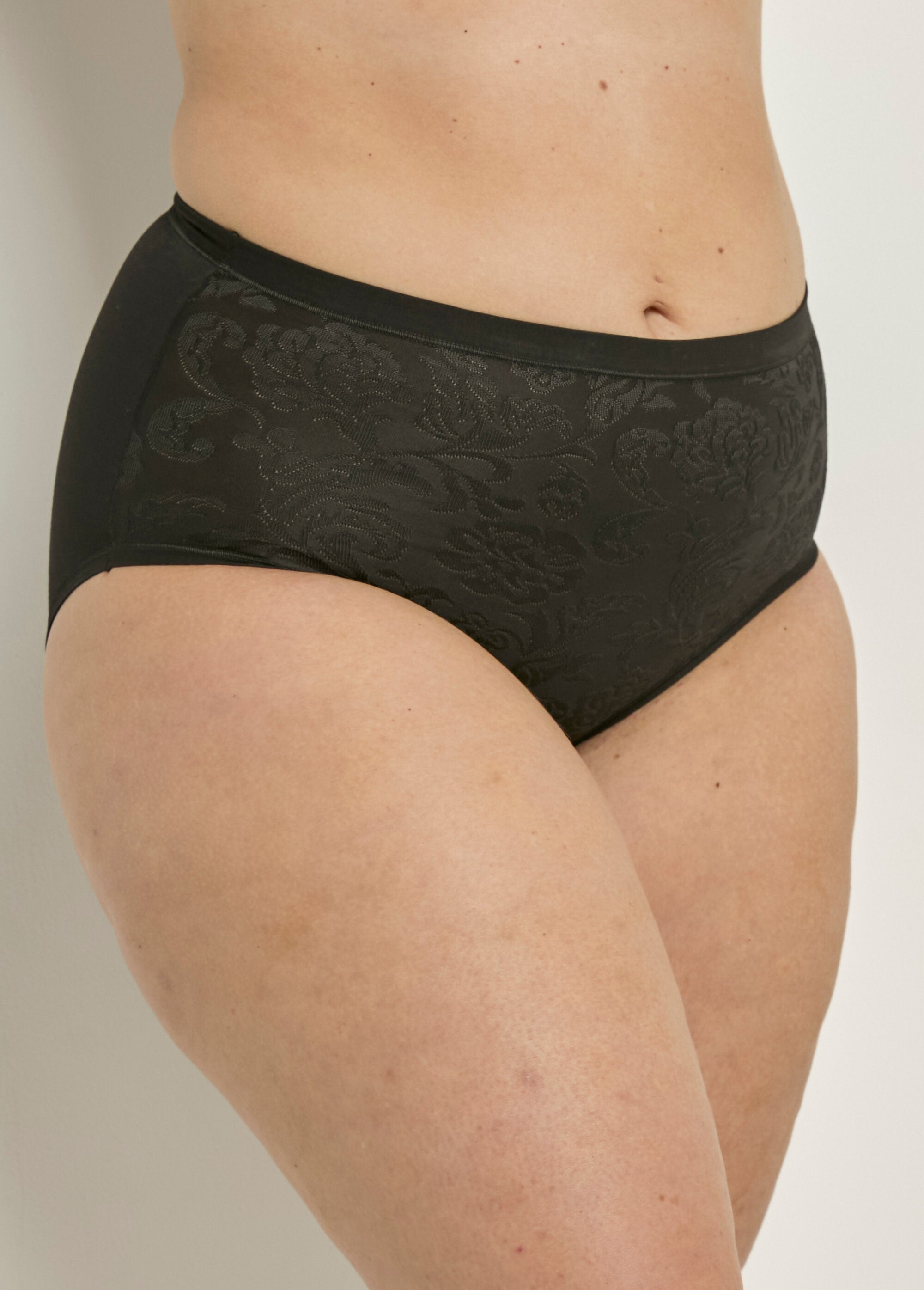 Culotte_taille_haute_effet_mat/brillant_-_lot_de_2_Noir_lot2_FA1_curvy