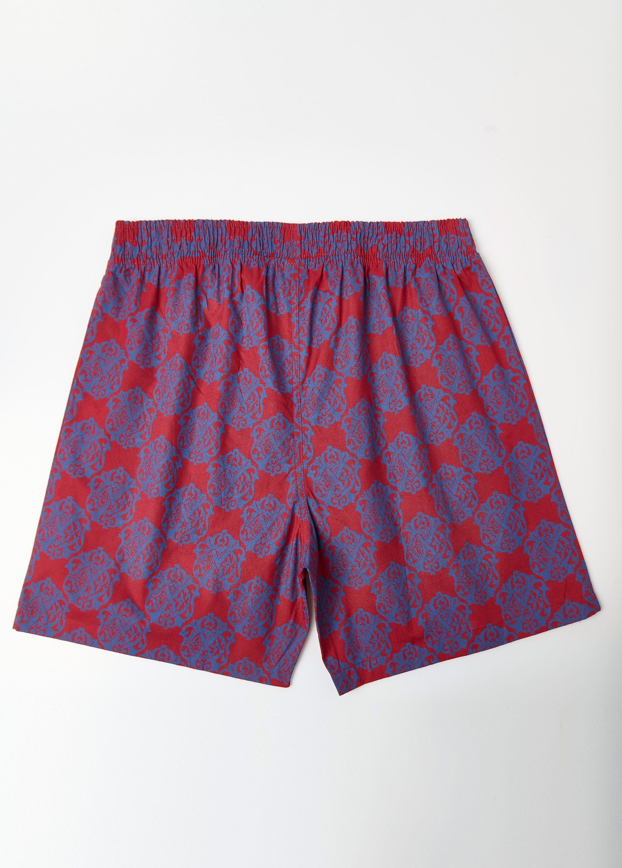 Katoenen_shorts_met_logo_Imprime_bordeaux_DO1_slim