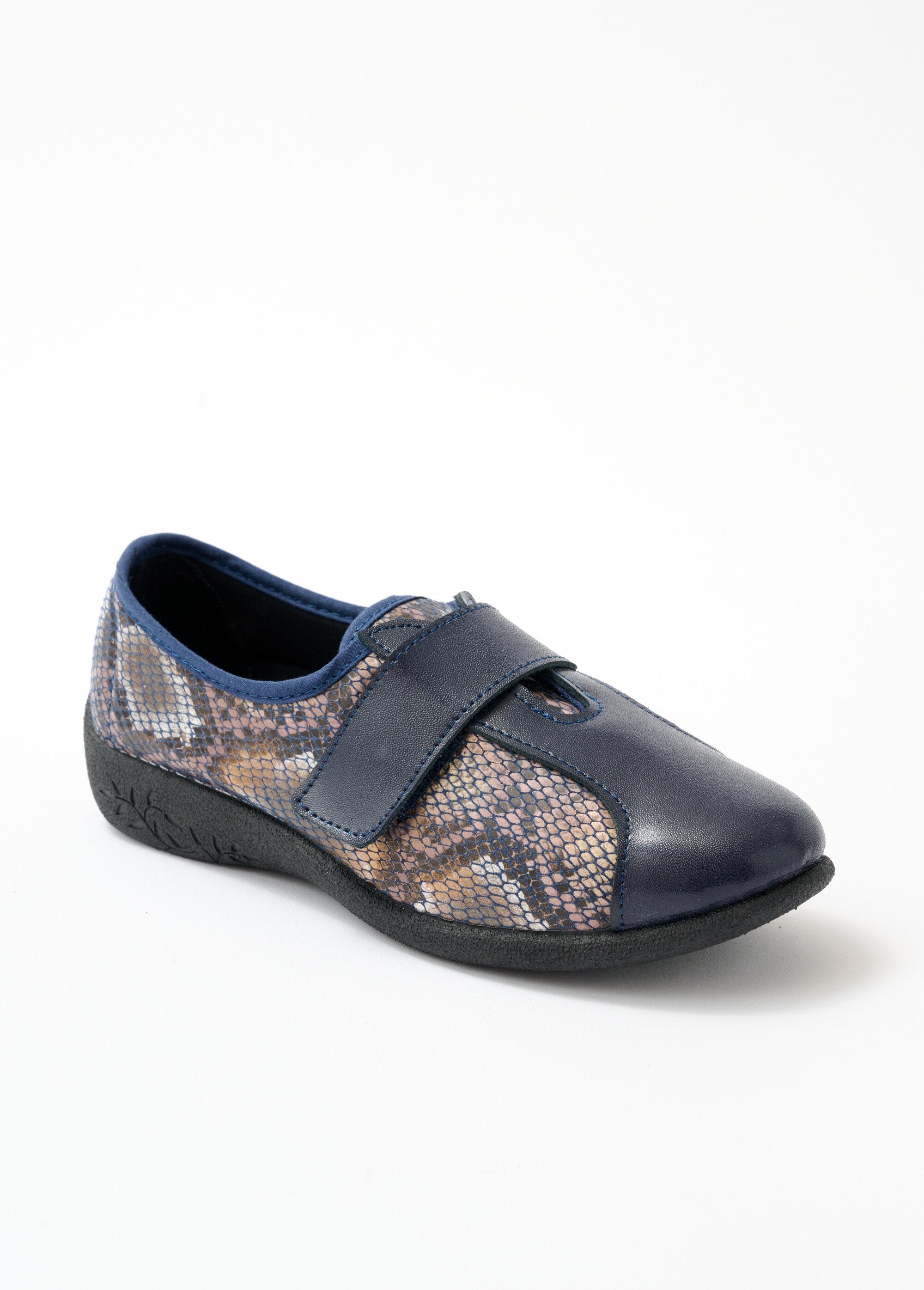 Chaussure de ville compensée largeur confort Marron Afibel