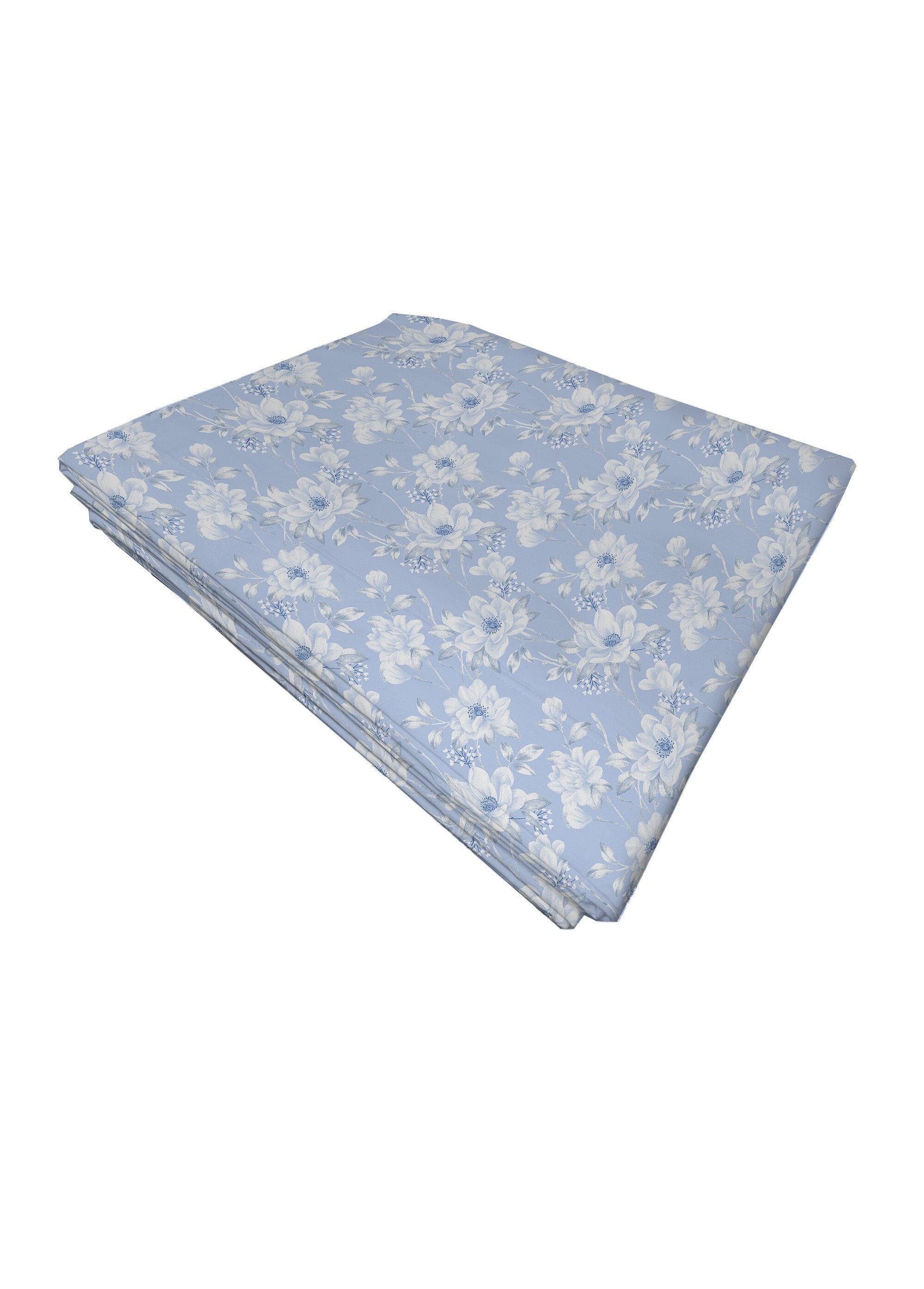 Drap_plat_imprimé_fleurs_flanelle_coton_Bleu_FA1_slim