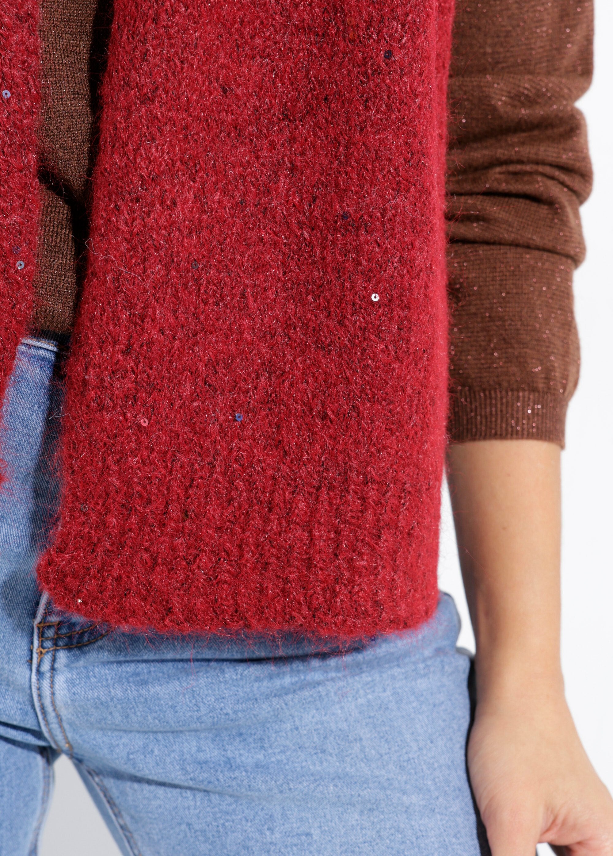 Echarpe_chaud_maille_brillante_à_sequins_Bordeaux_DE1_slim