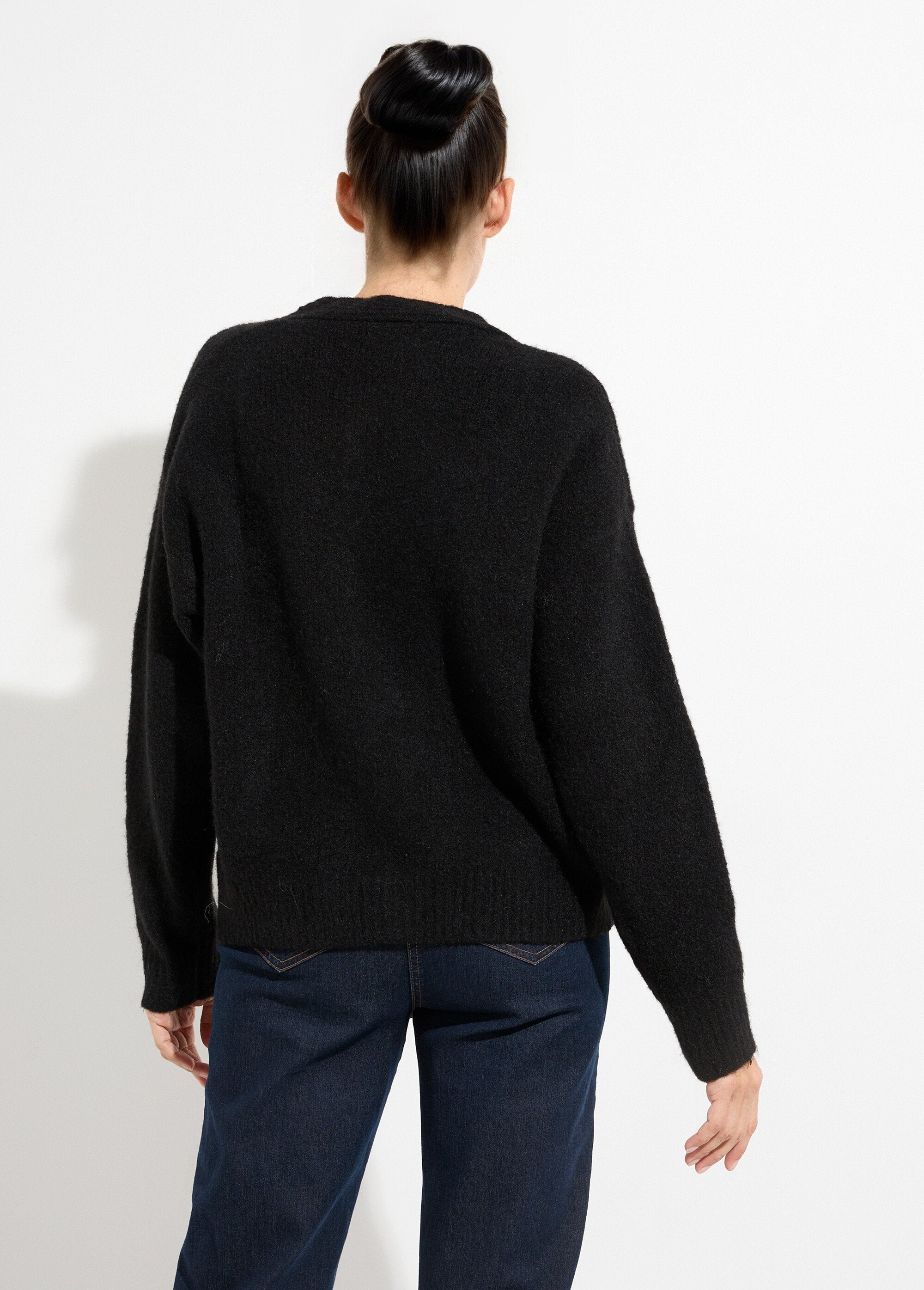 Gilet_chaud_laine,_boutons_bijou_métal_Noir_DO1_slim