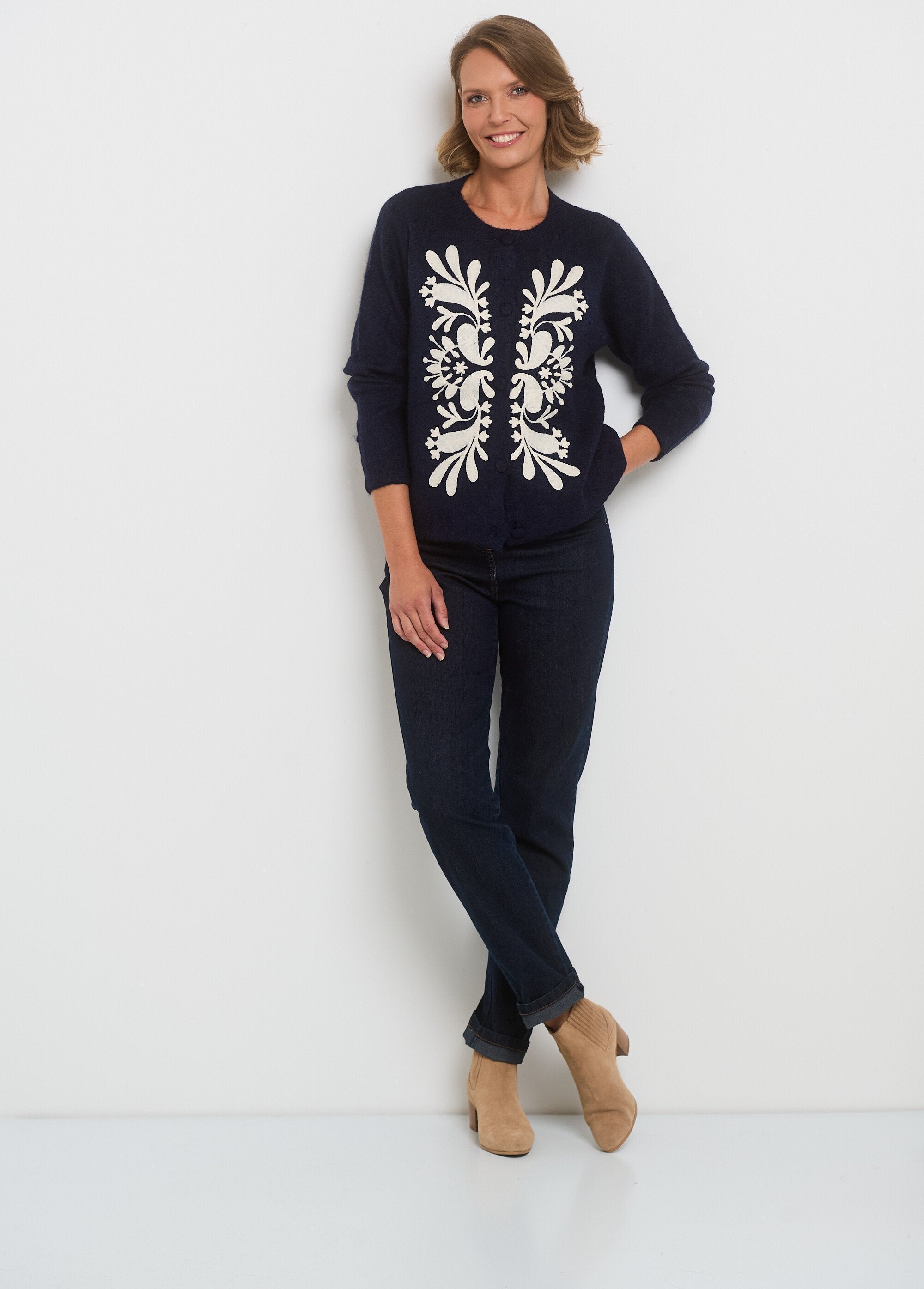 Gilet_chaud_motifs_fantaisie_appliqués_Marine_SF1_slim