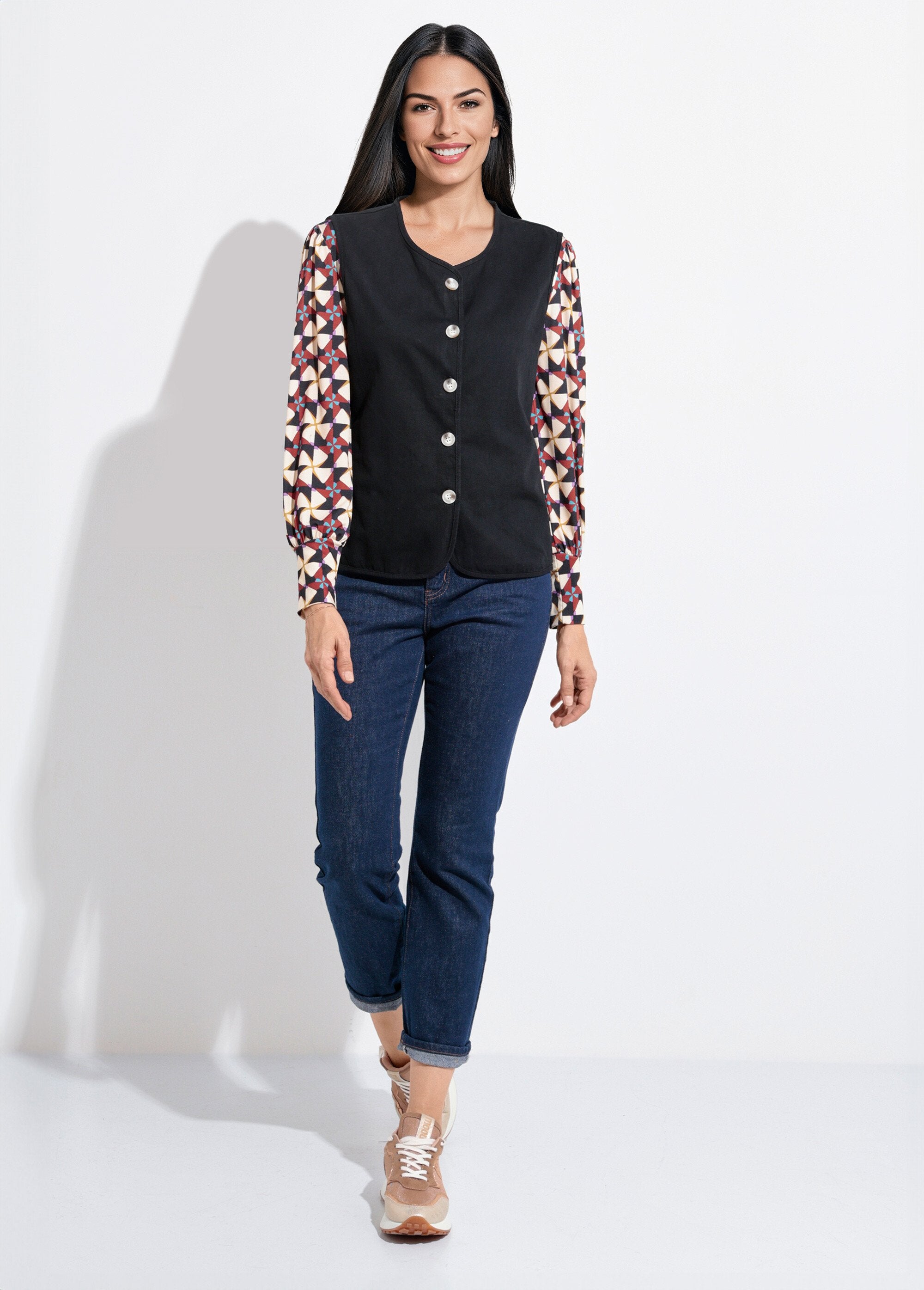 Mouwloos_vest_met_ronde_hals_in_keperstof_Noir_SF1_slim