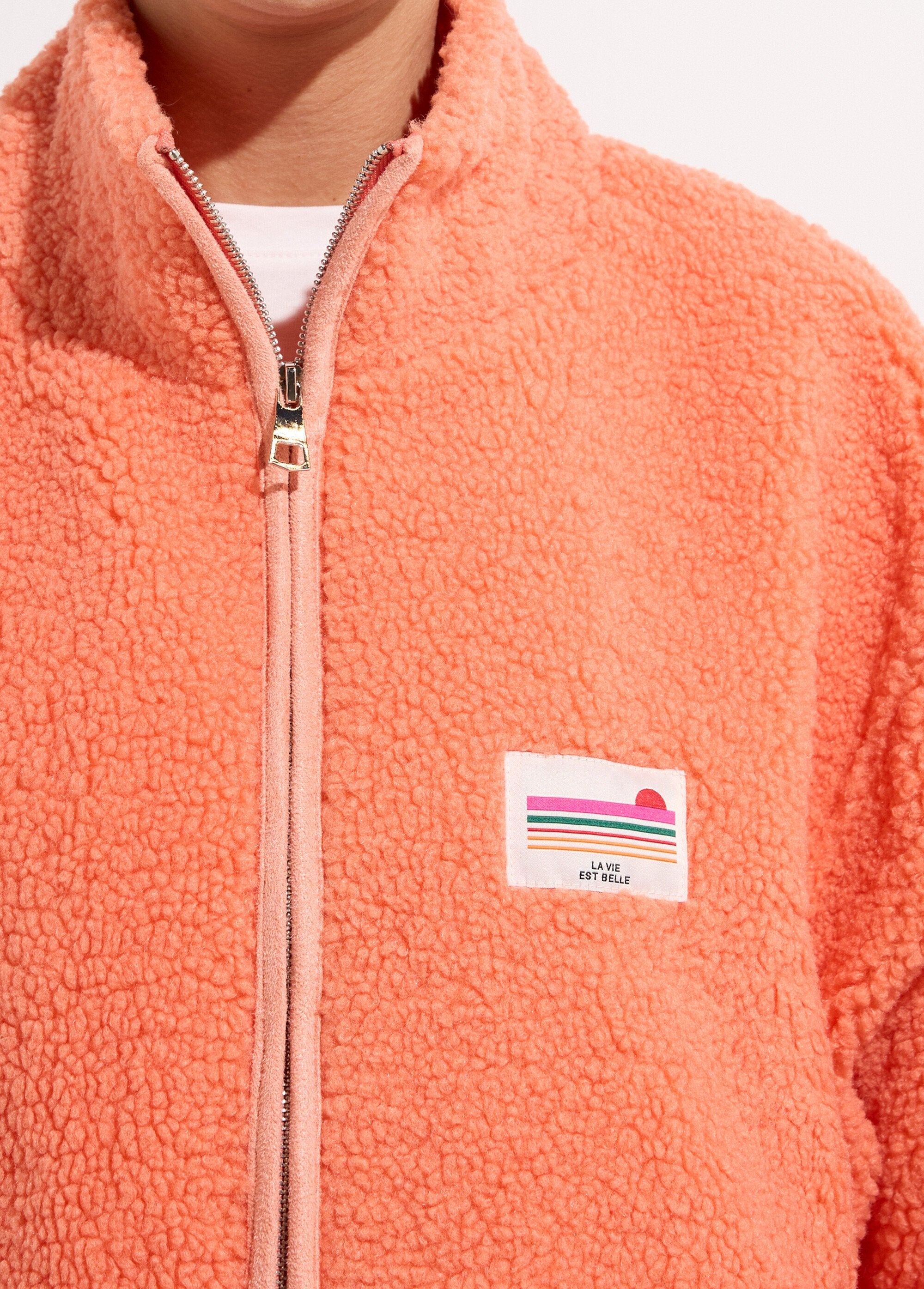 Warme_fleece_bodywarmer_met_rits,_opstaande_kraag_Orange_DE2_slim