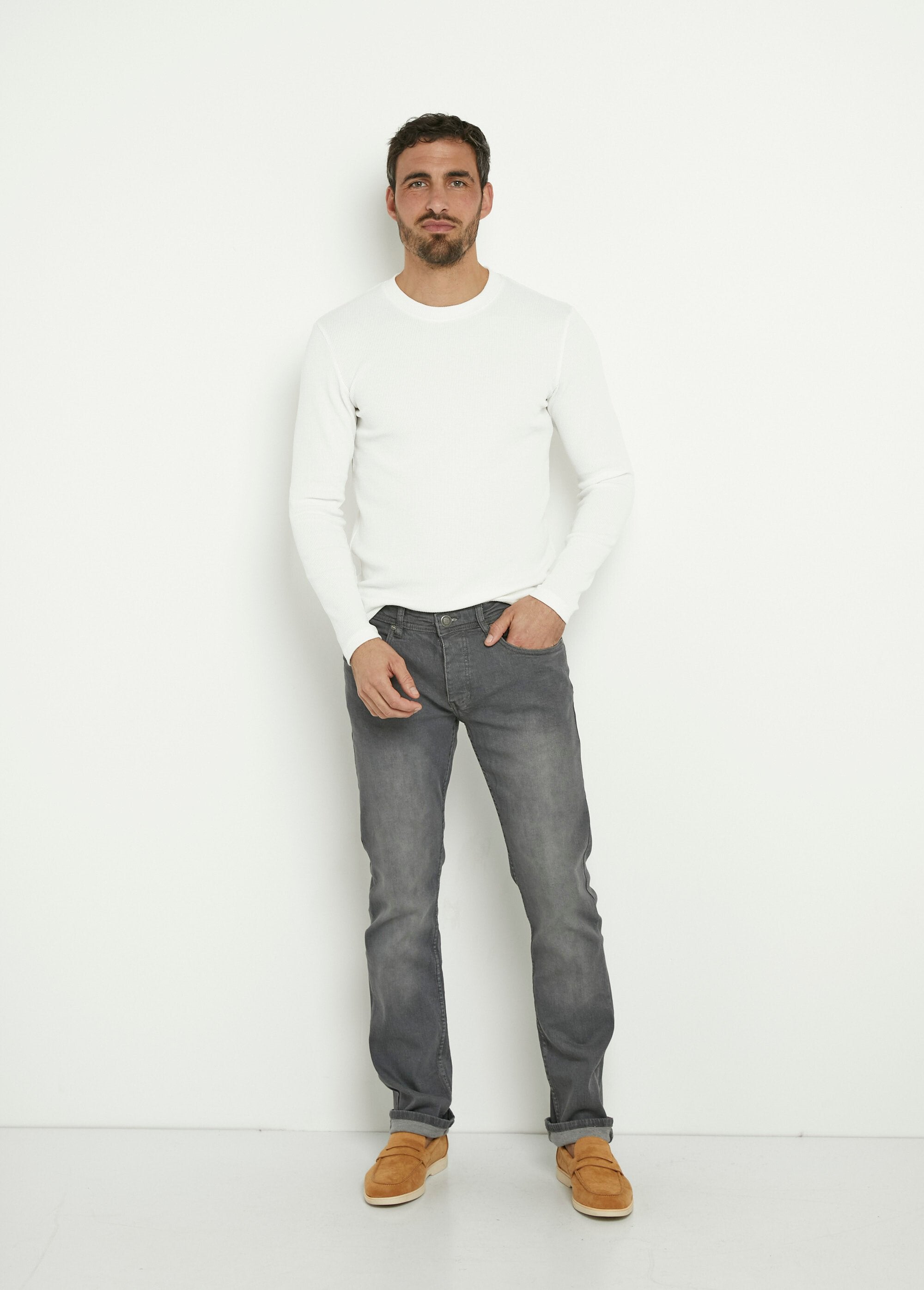 5-pocket_jeans_met_rechte_pijpen,_stretch_Gris_SF1_slim