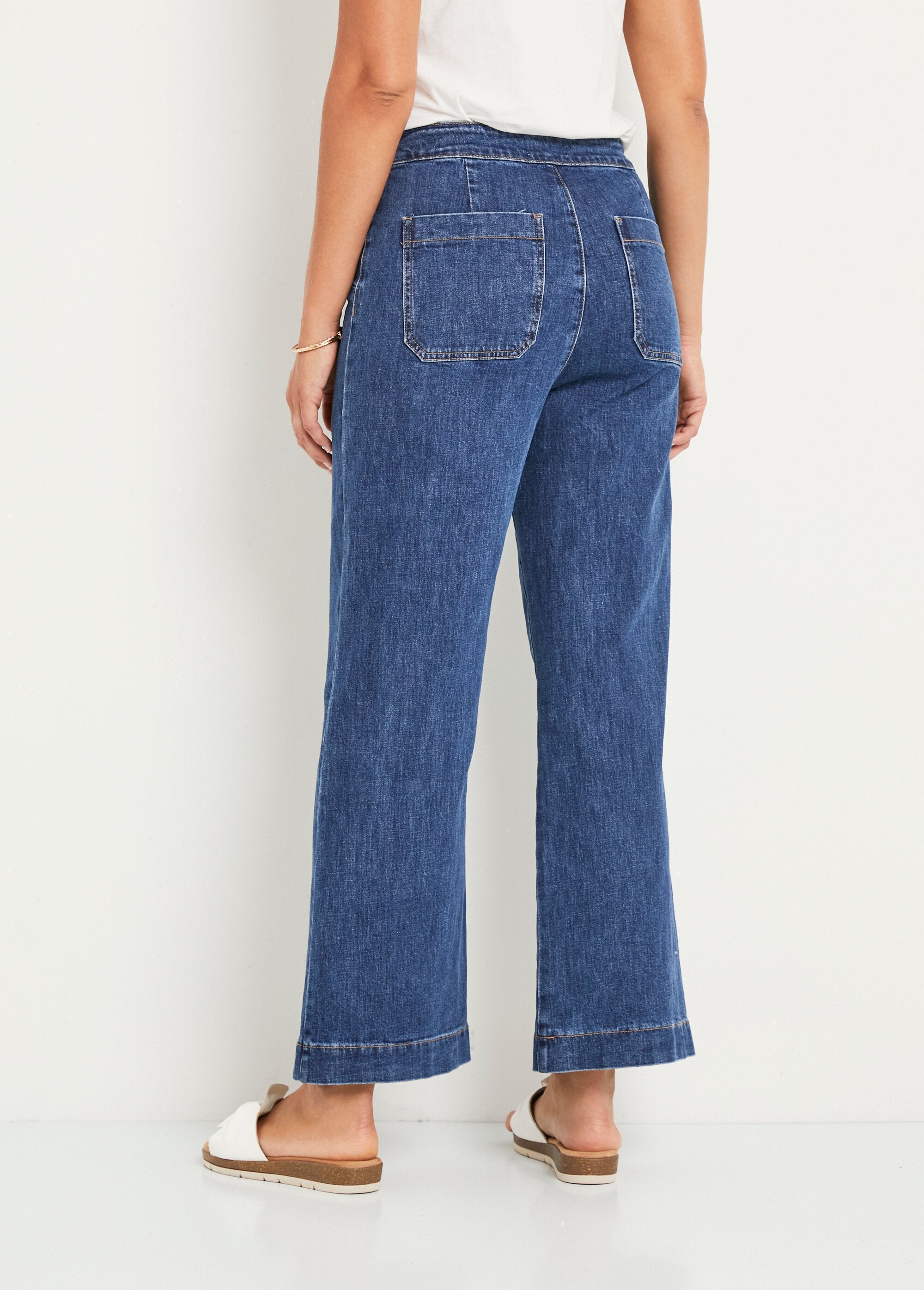 Stretch_flare_jeans_met_brugeffect_in_de_taille_Bleu_stone_fonce_DO1_slim