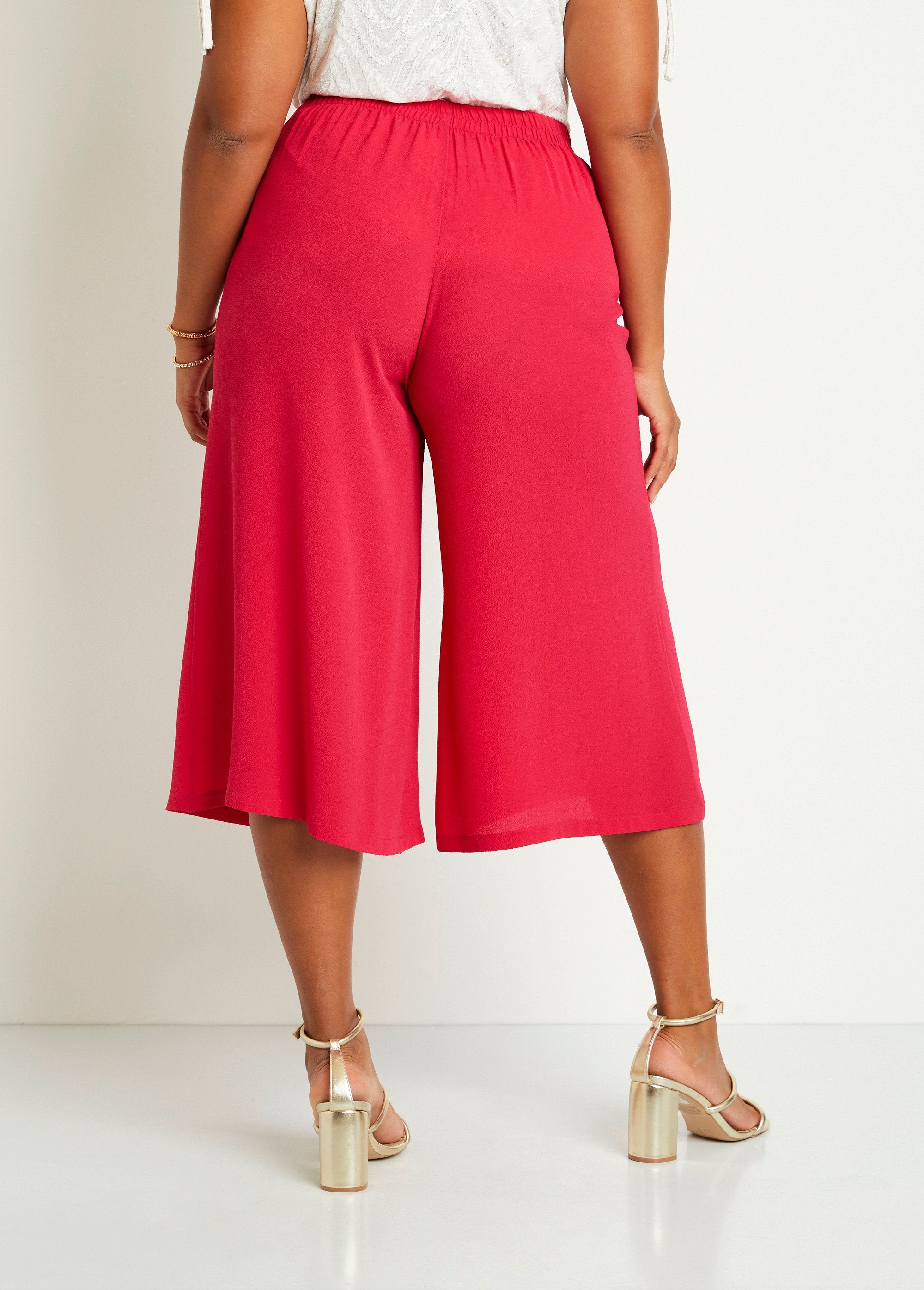 Jupe-culotte_longue_taille_semi-élastiquée_Uni_fushia_DO1_curvy
