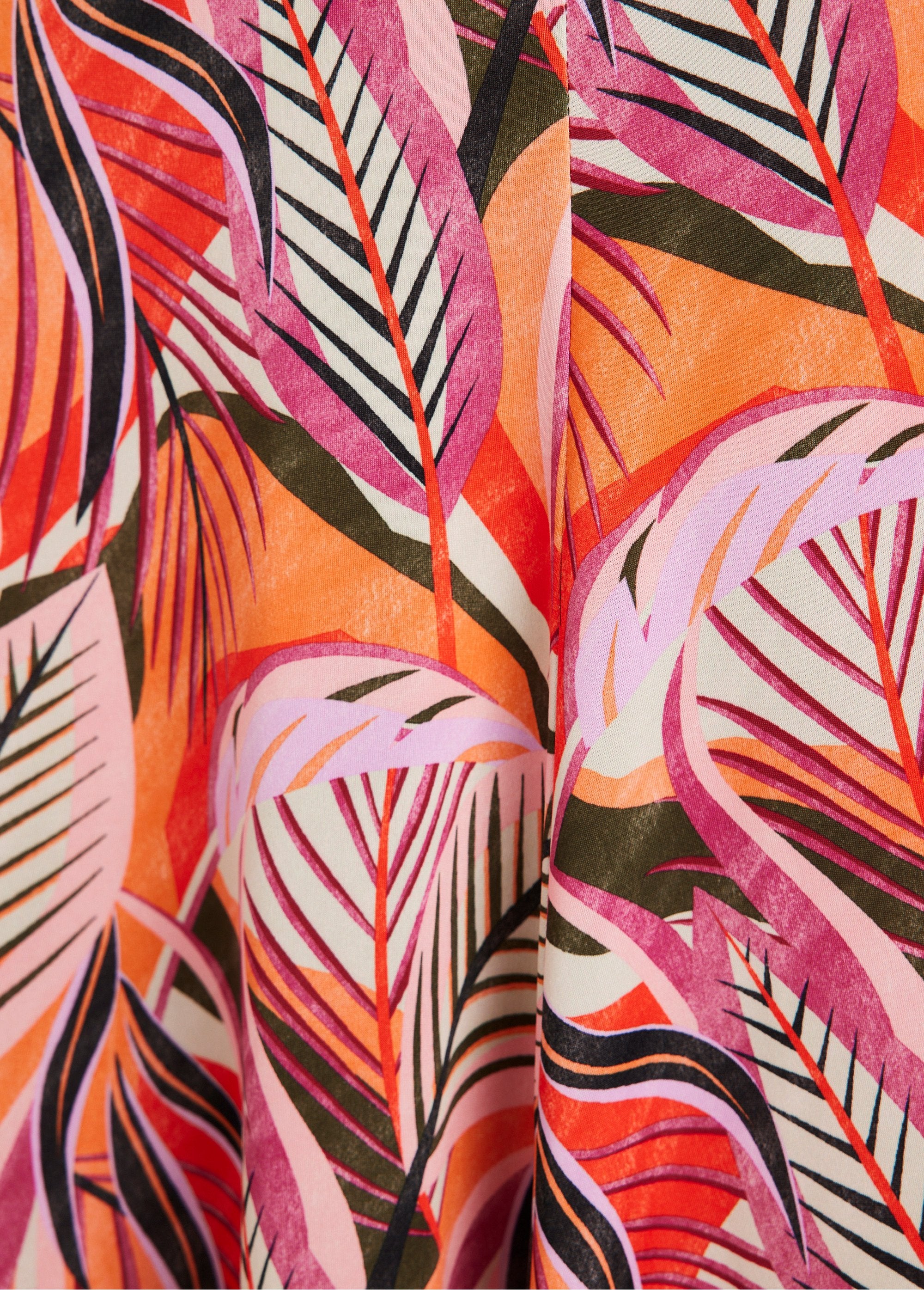 Jupe_mi_longue_évasée_maille_Orange_et_fuchsia_DE2_slim