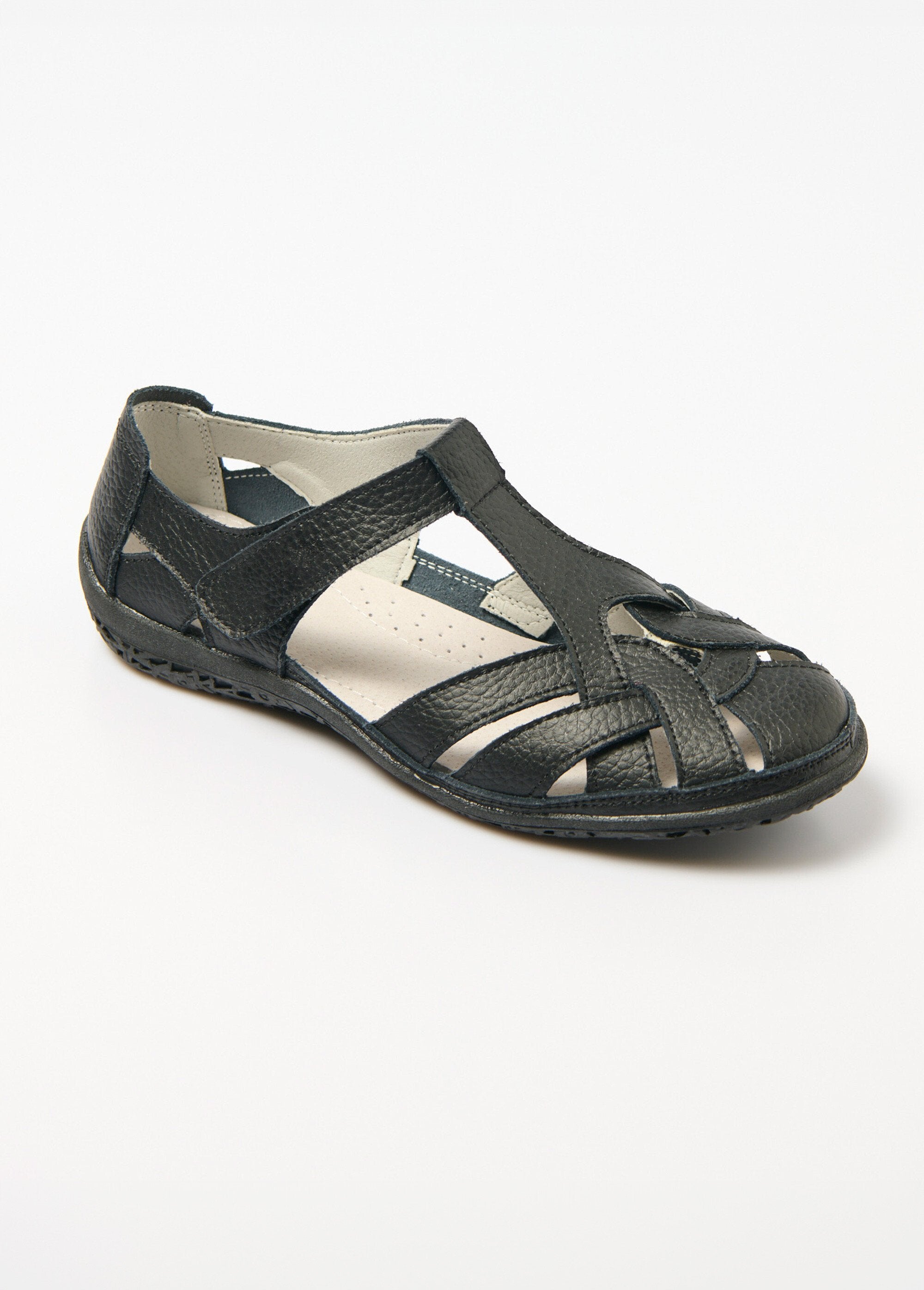 La_Bottine_Souriante®_-_Comfortabele_zomersandalen_in_de_breedte_Noir_FA1_slim