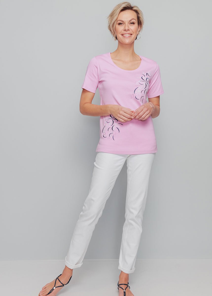 T-shirt_long_broderie_placée_fleurs_Rose_SF1_slim