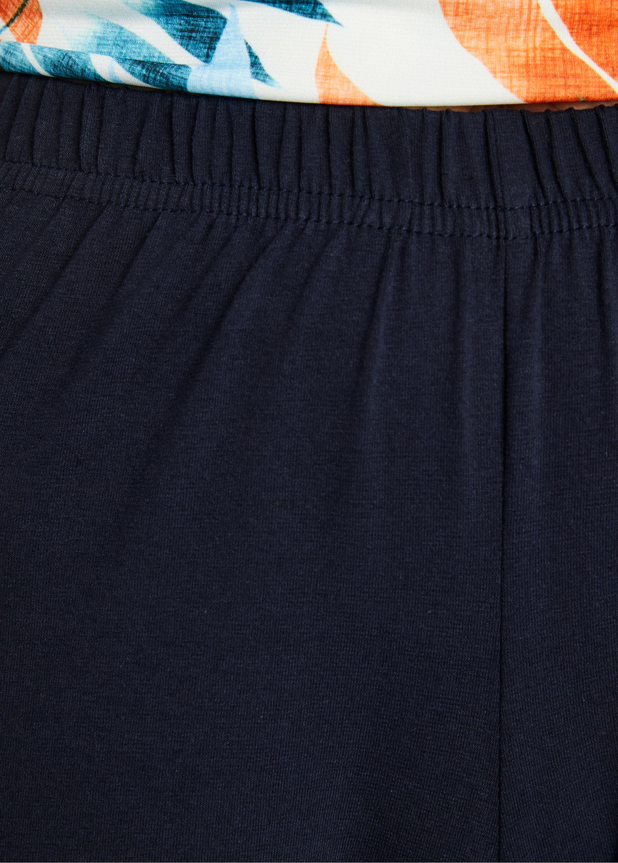 Effen_korte_legging_met_elastische_tailleband_Marien_DE2_slim