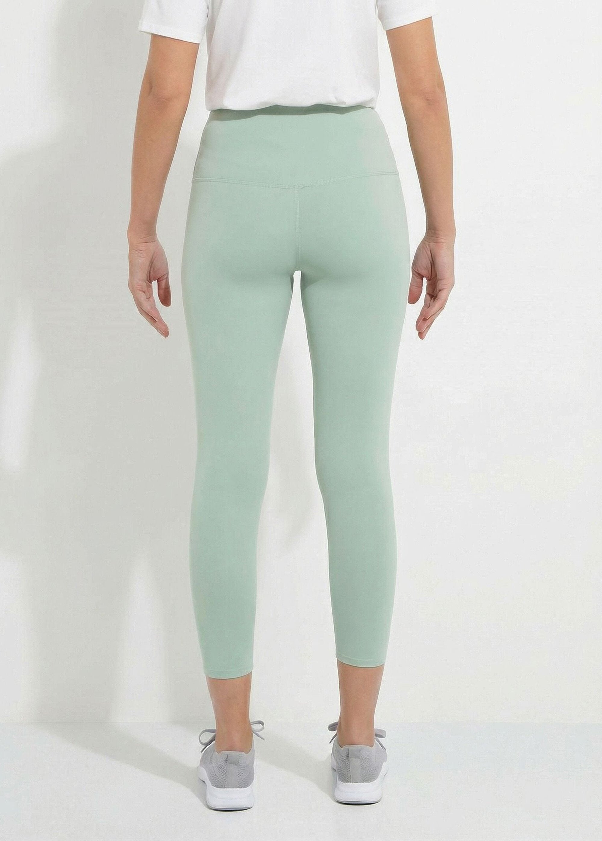 Legging_de_sport_uni_taille_haute_Vert_DO1_slim
