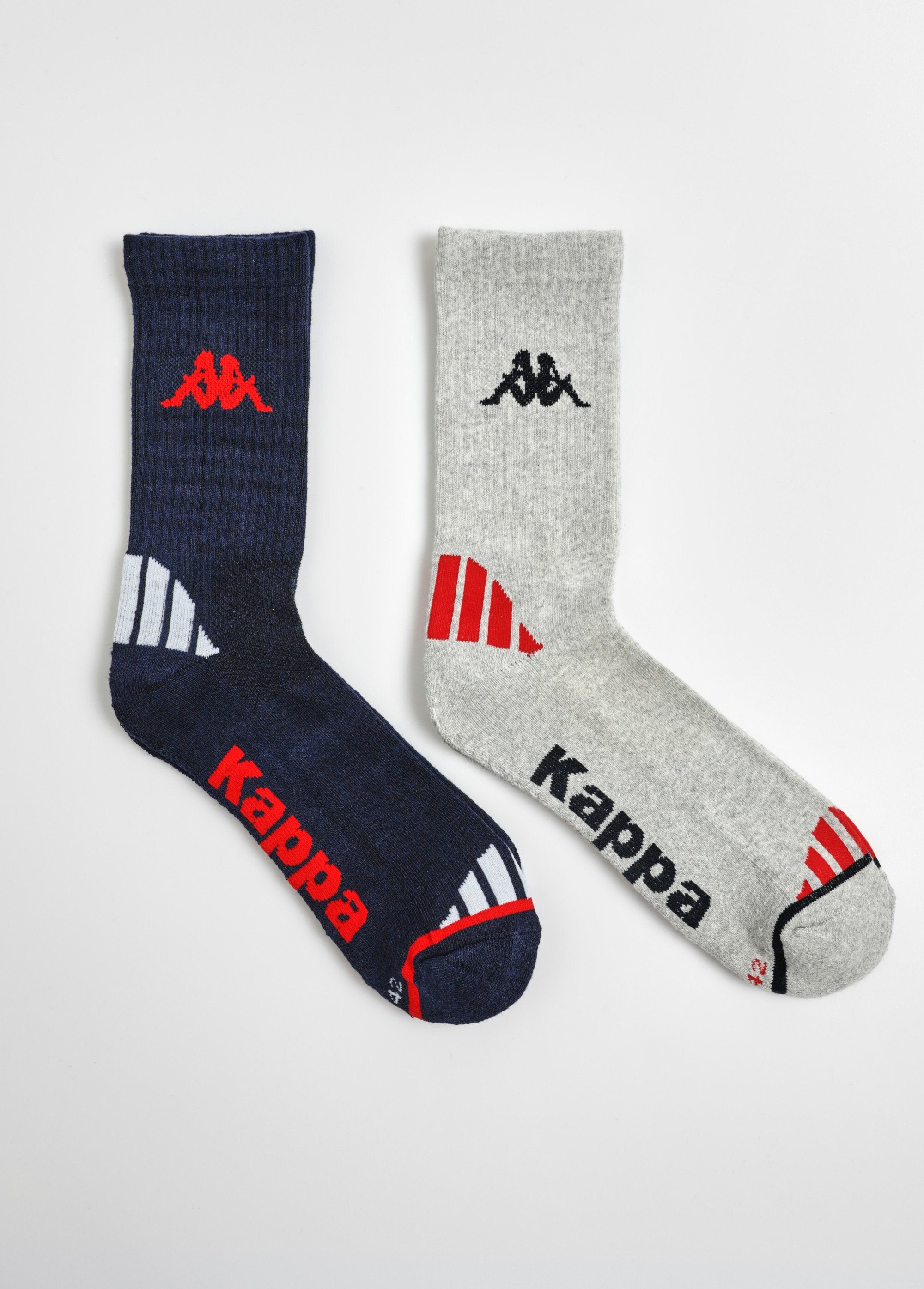 Set_van_2_gerecyclede_katoenen_sokken,_donker_Bleu_et_gris_DE1_slim