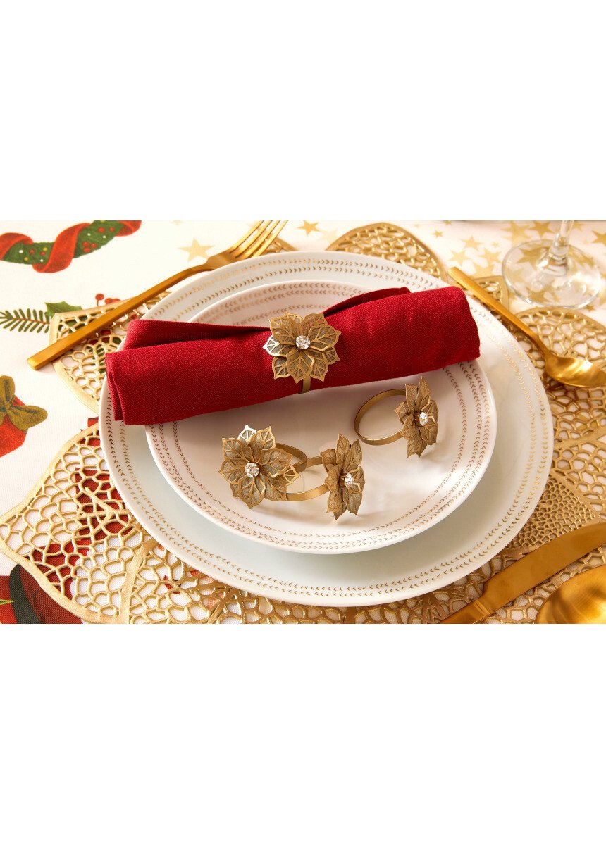 Lot De 6 Ronds De Serviette Élégants - Anneaux De Serviette De Table Raffinés