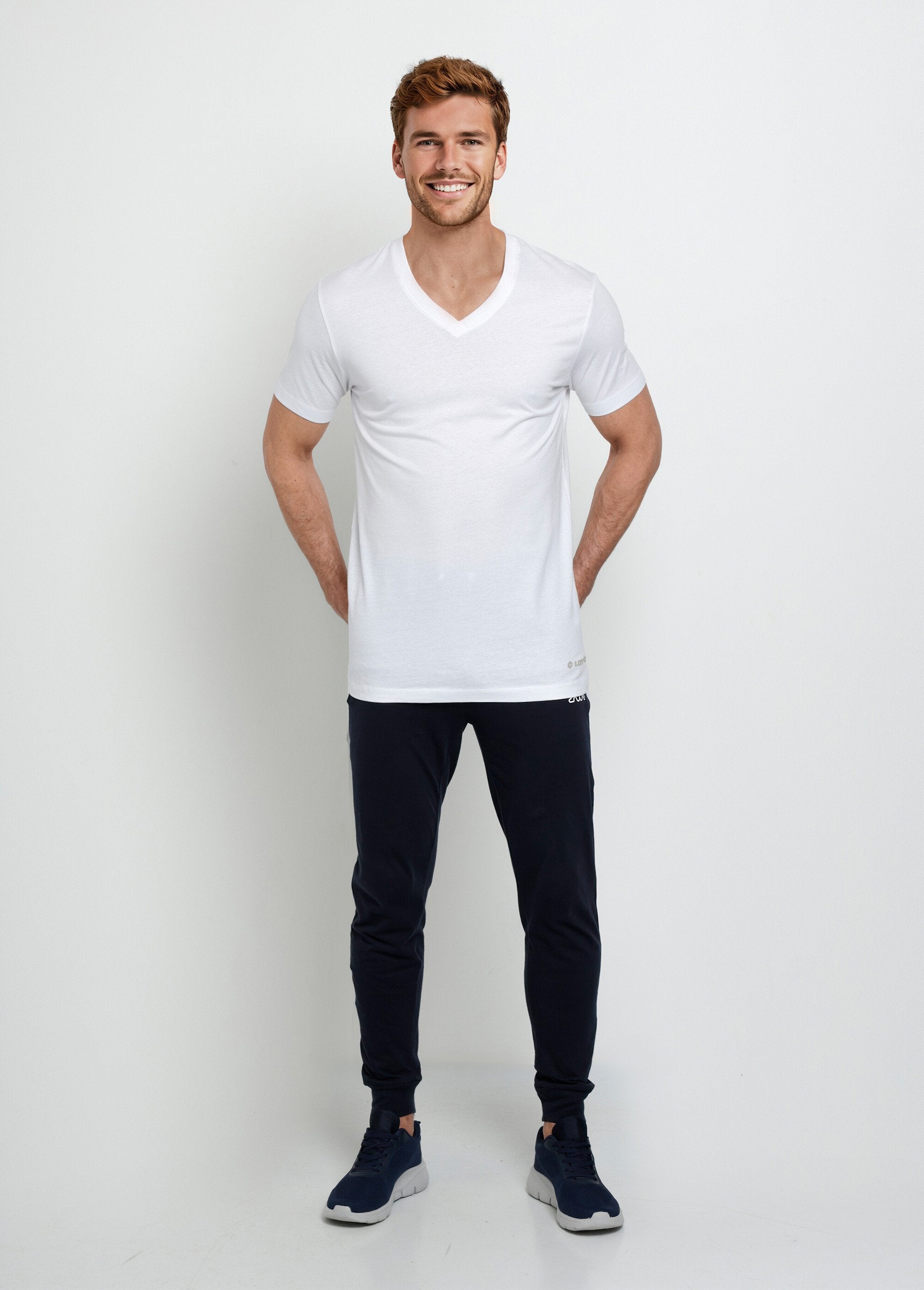 T-shirts_met_V-hals,_korte_mouwen,_onmisbaar_Blanc_SF1_slim