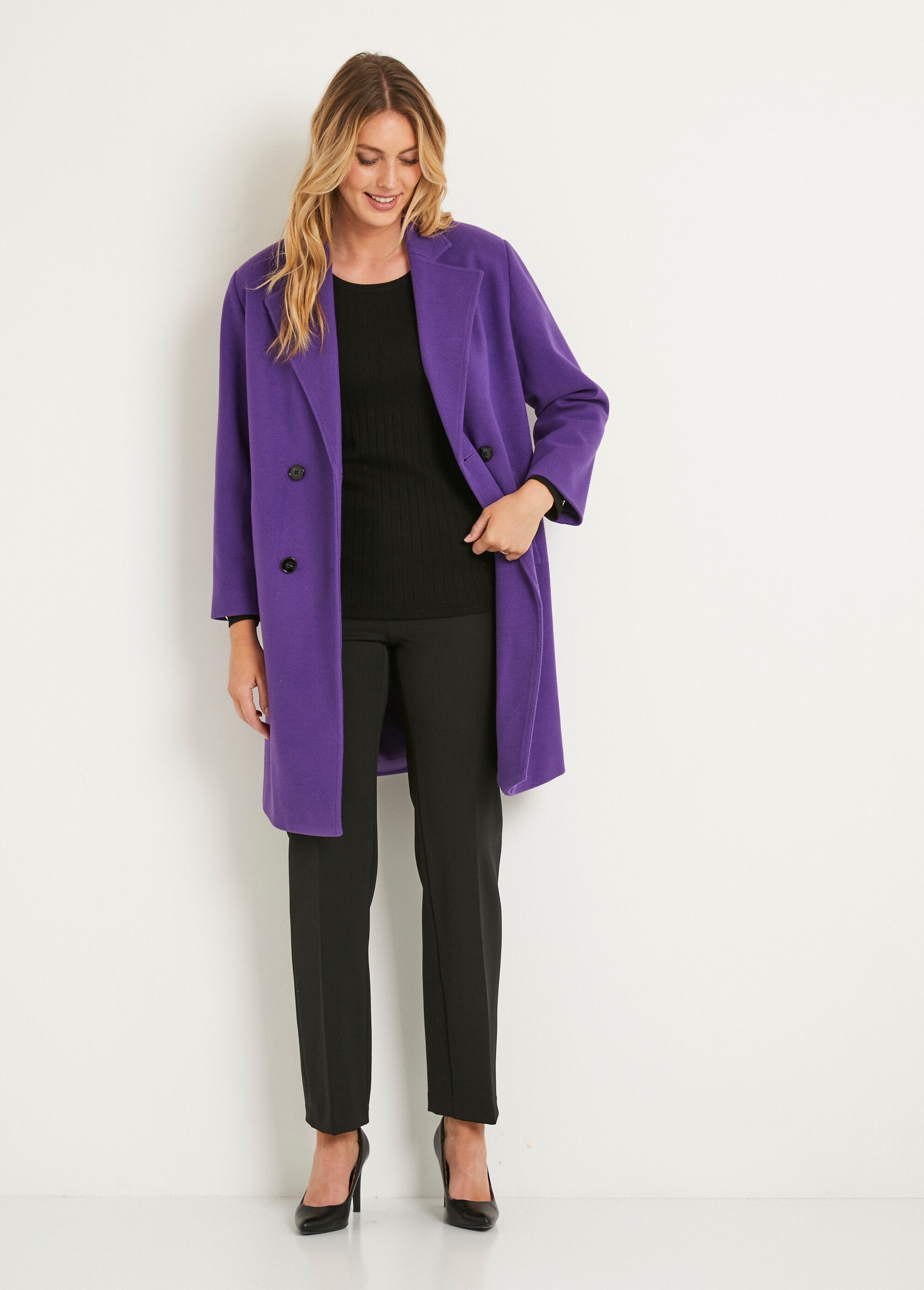 Manteau_double_boutonnage_col_tailleur_Violet_SF1_slim