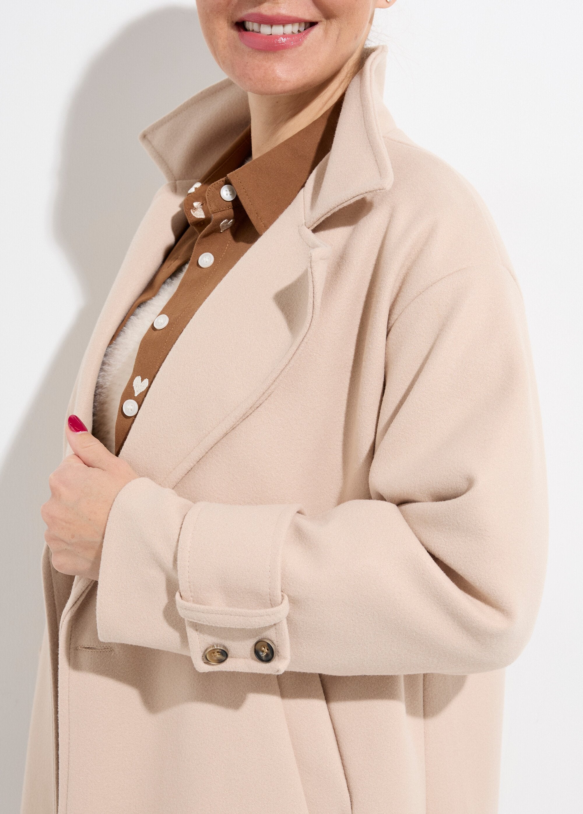 Manteau_long_chic_façon_drap_de_laine_Beige_DE1_slim