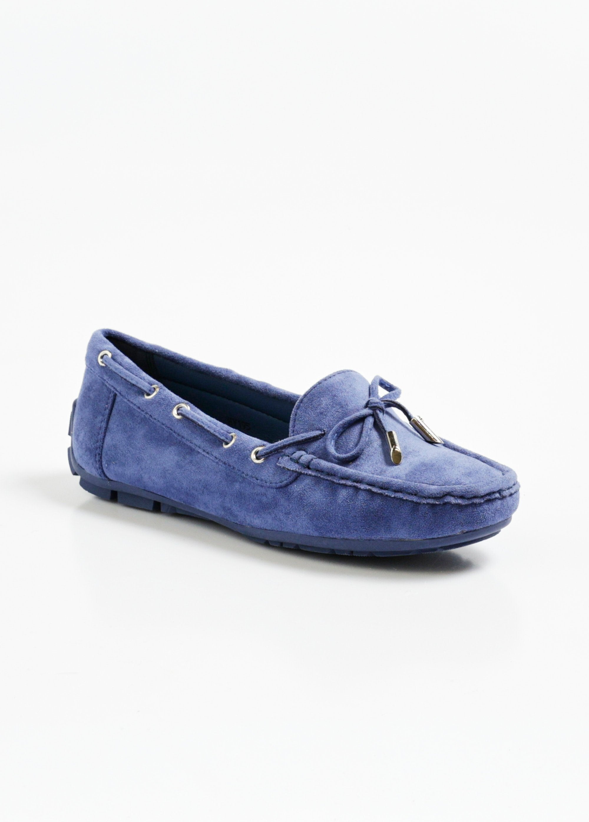 Chique_suède_loafers_met_strik_Bleu_FA1_slim