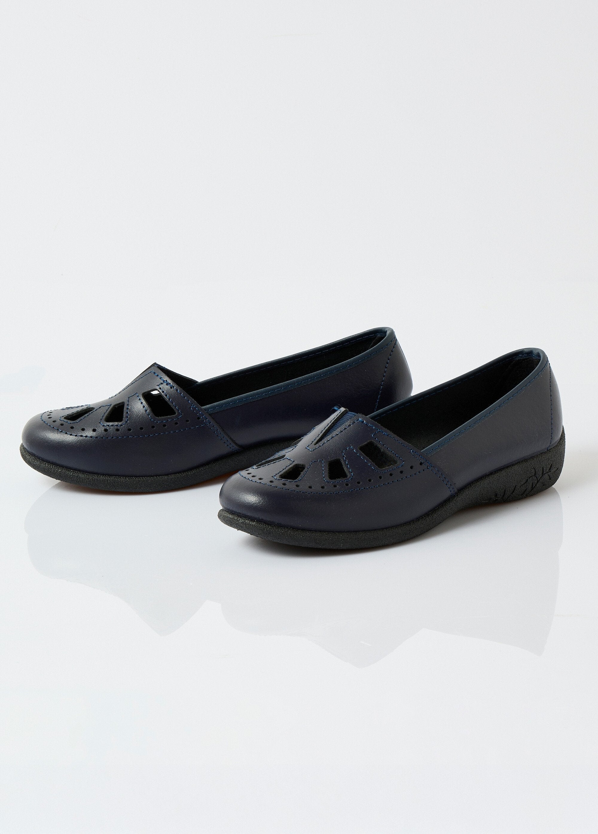 Mocassins_cuir_largeur_confort_élastiqué_Marine_DE1_slim