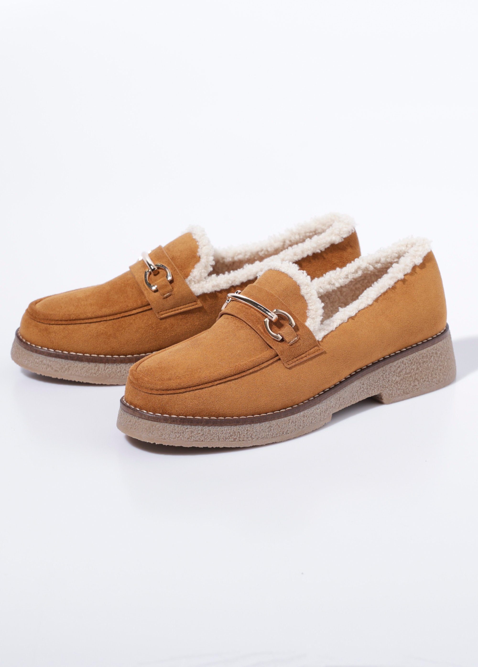 Mocassins_fourrés_semelle_aspect_crêpe_Camel_DE1_slim
